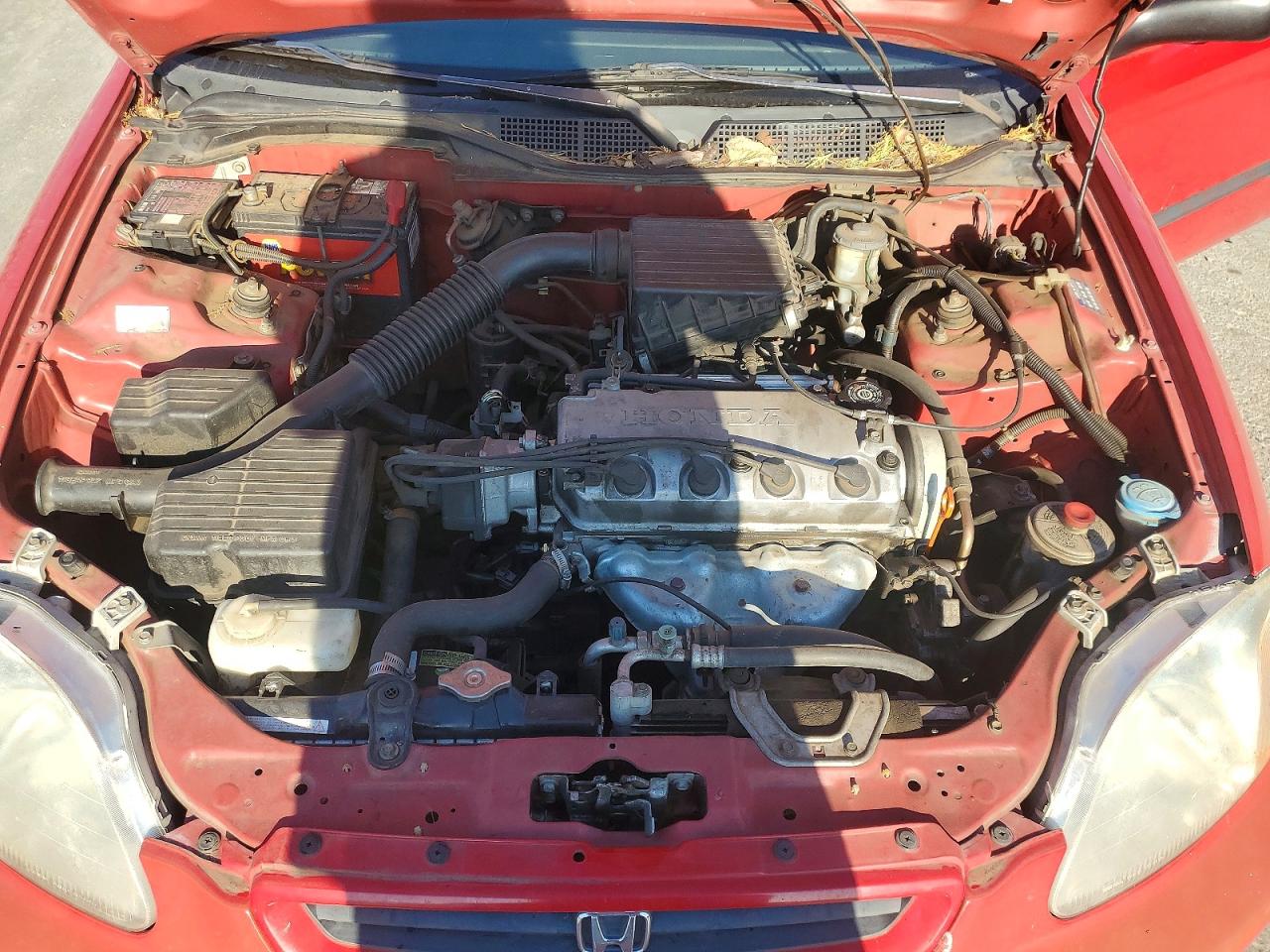 1996 Honda Civic Dx Red vin: 2HGEJ6440TH124418