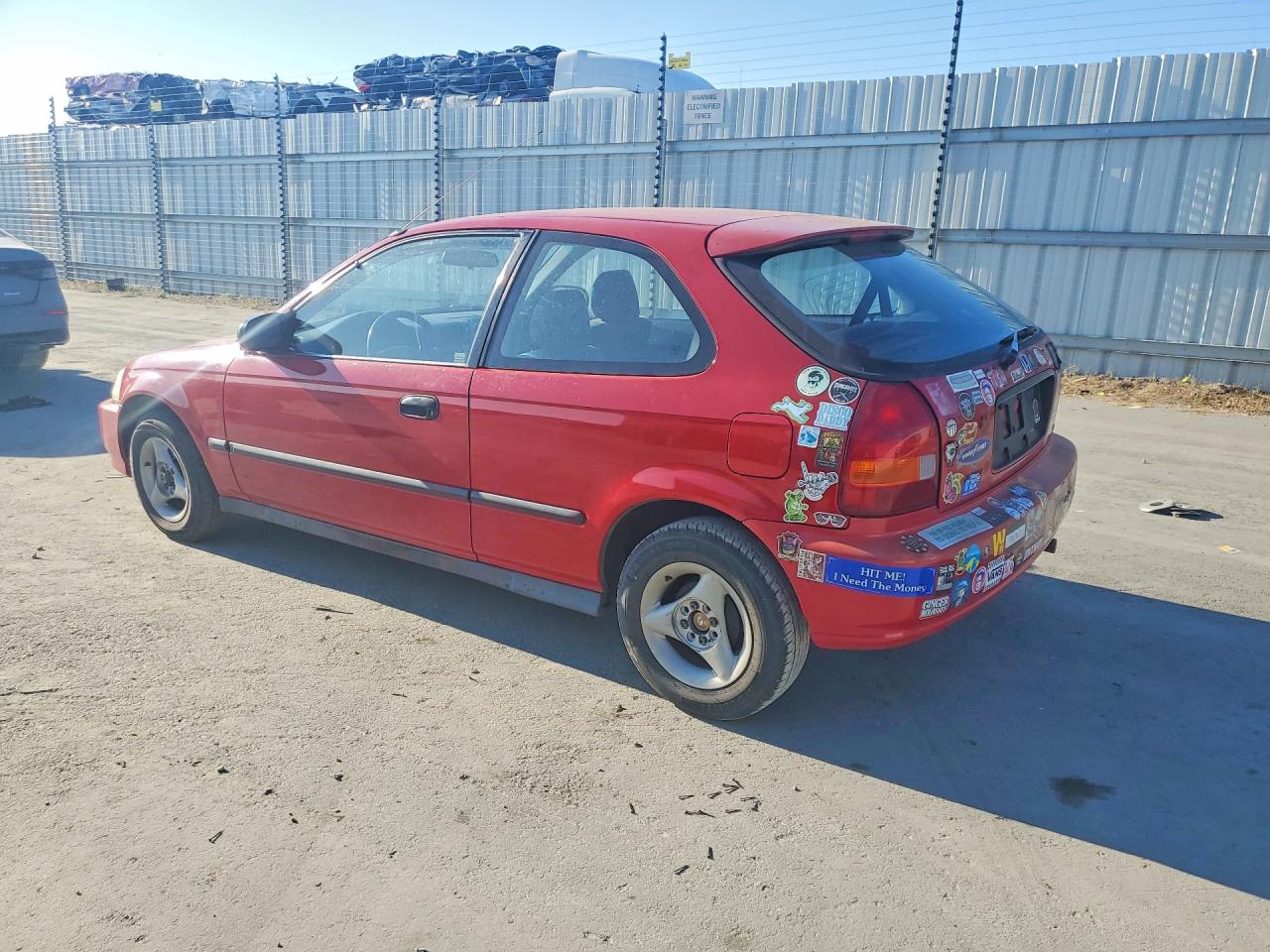 1996 Honda Civic Dx Red vin: 2HGEJ6440TH124418