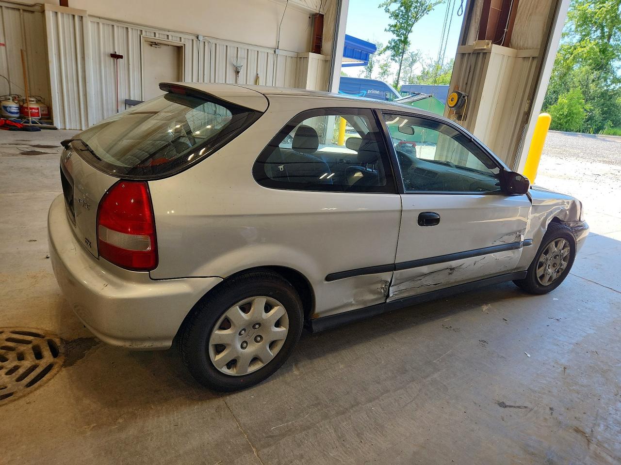 1999 Honda Civic Dx Silver vin: 2HGEJ6440XH107463