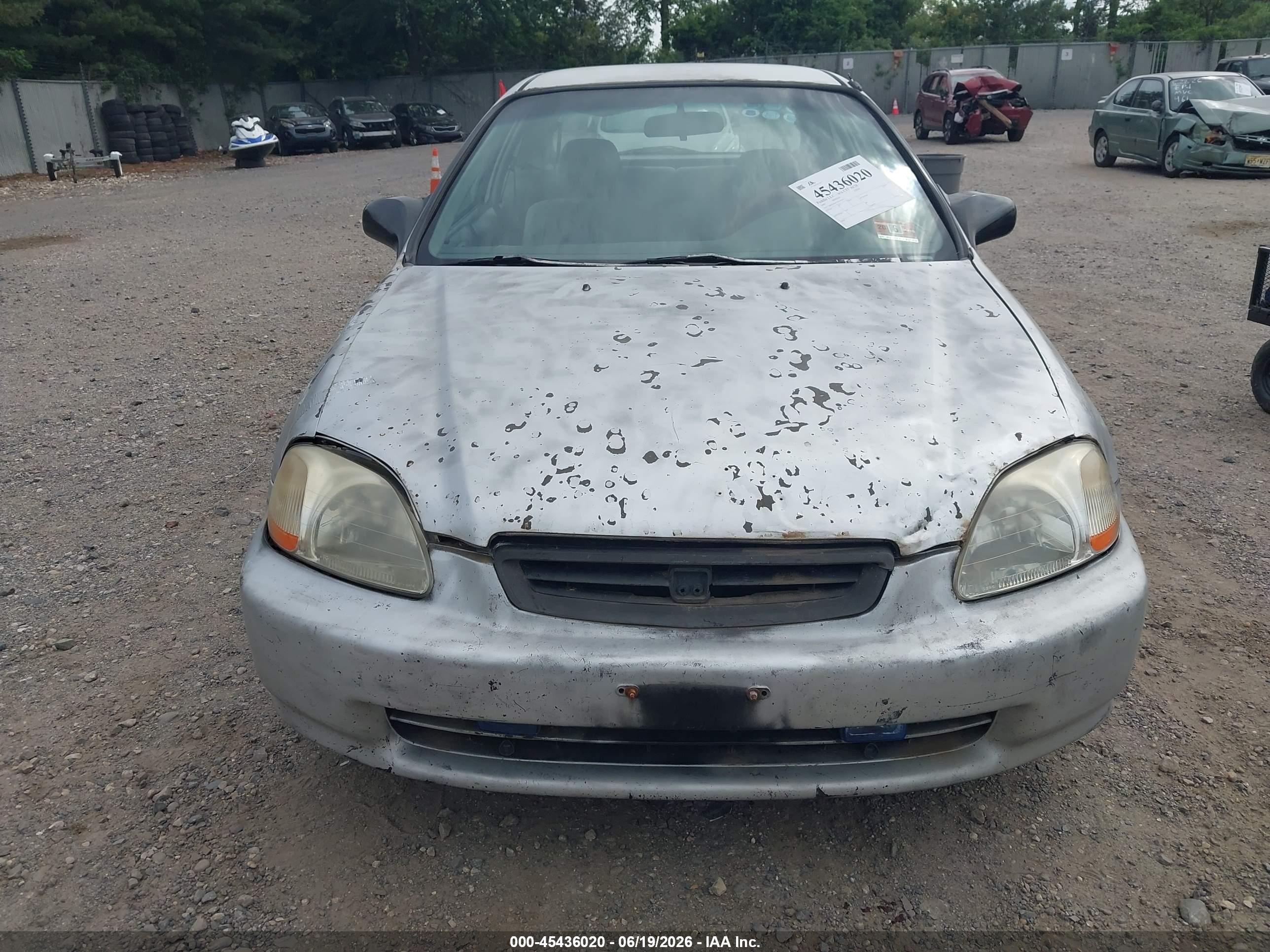 1997 Honda Civic Dx Silver vin: 2HGEJ6442VH120342