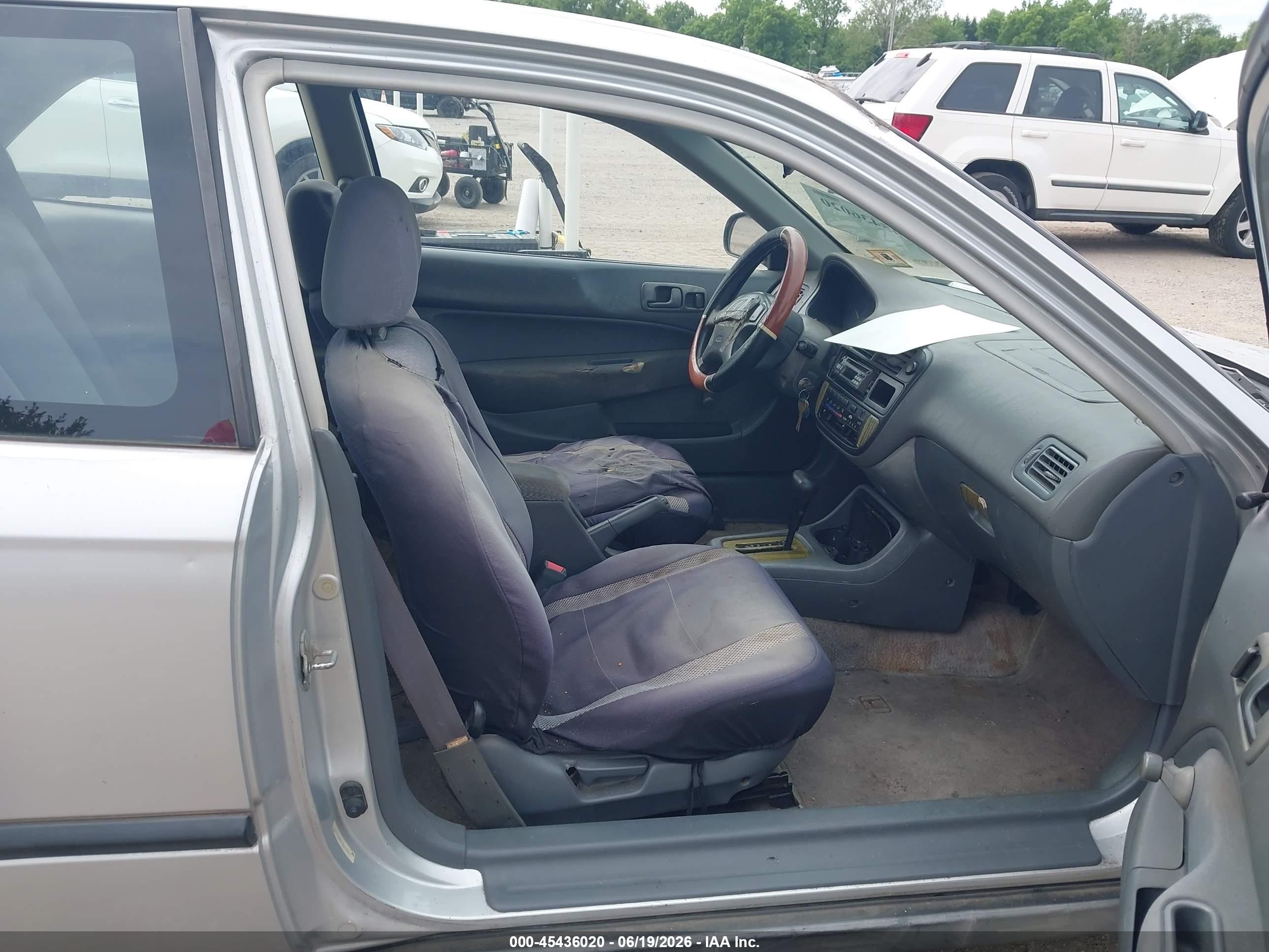 1997 Honda Civic Dx Silver vin: 2HGEJ6442VH120342