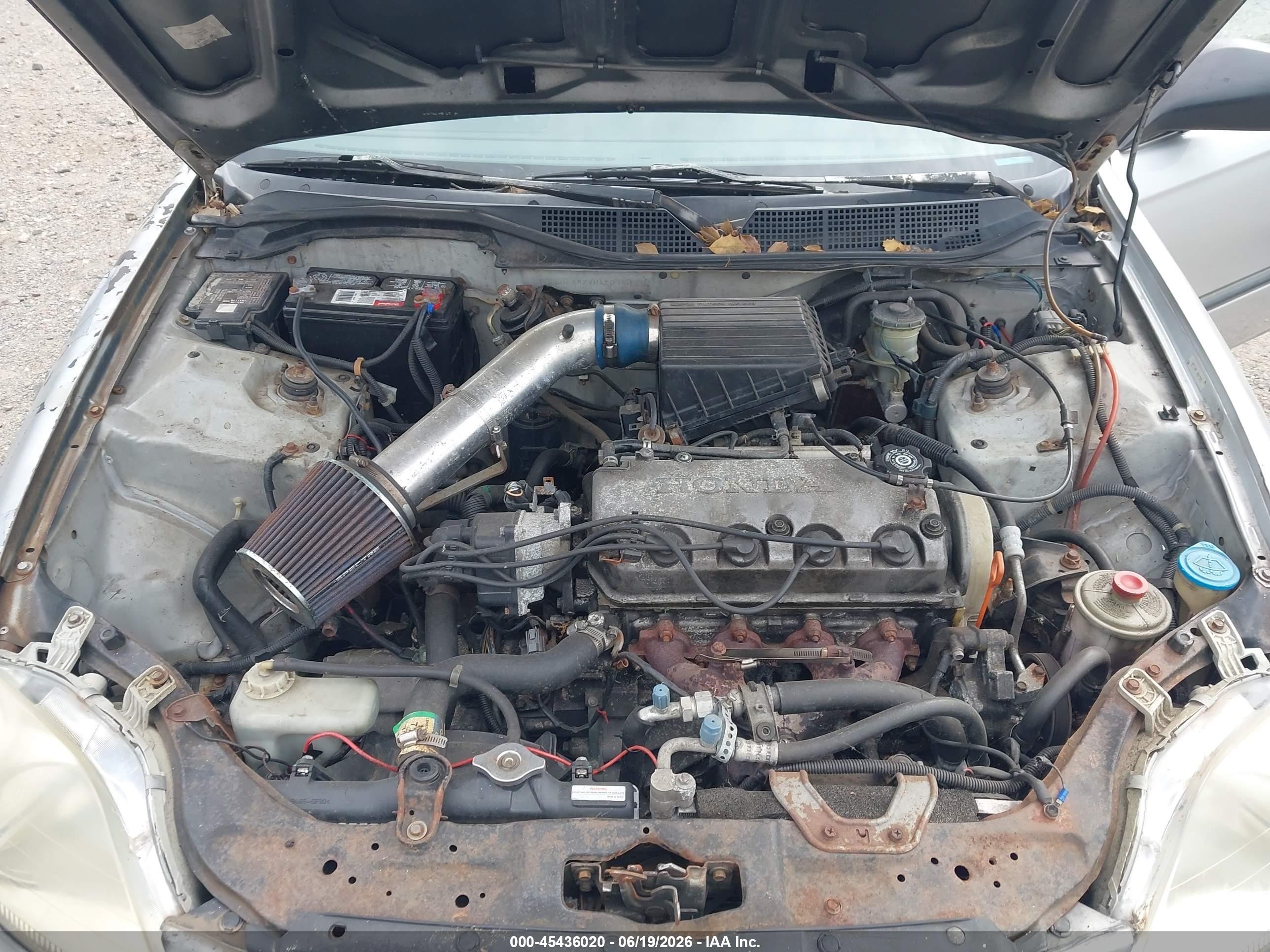 1997 Honda Civic Dx Silver vin: 2HGEJ6442VH120342