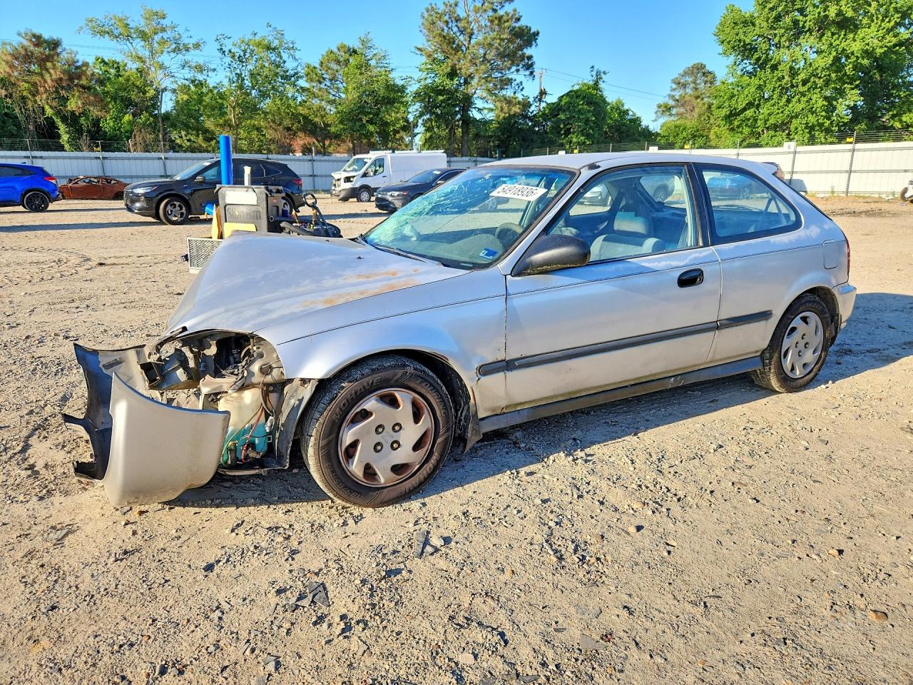 1997 Honda Civic Dx Silver vin: 2HGEJ6443VH108457