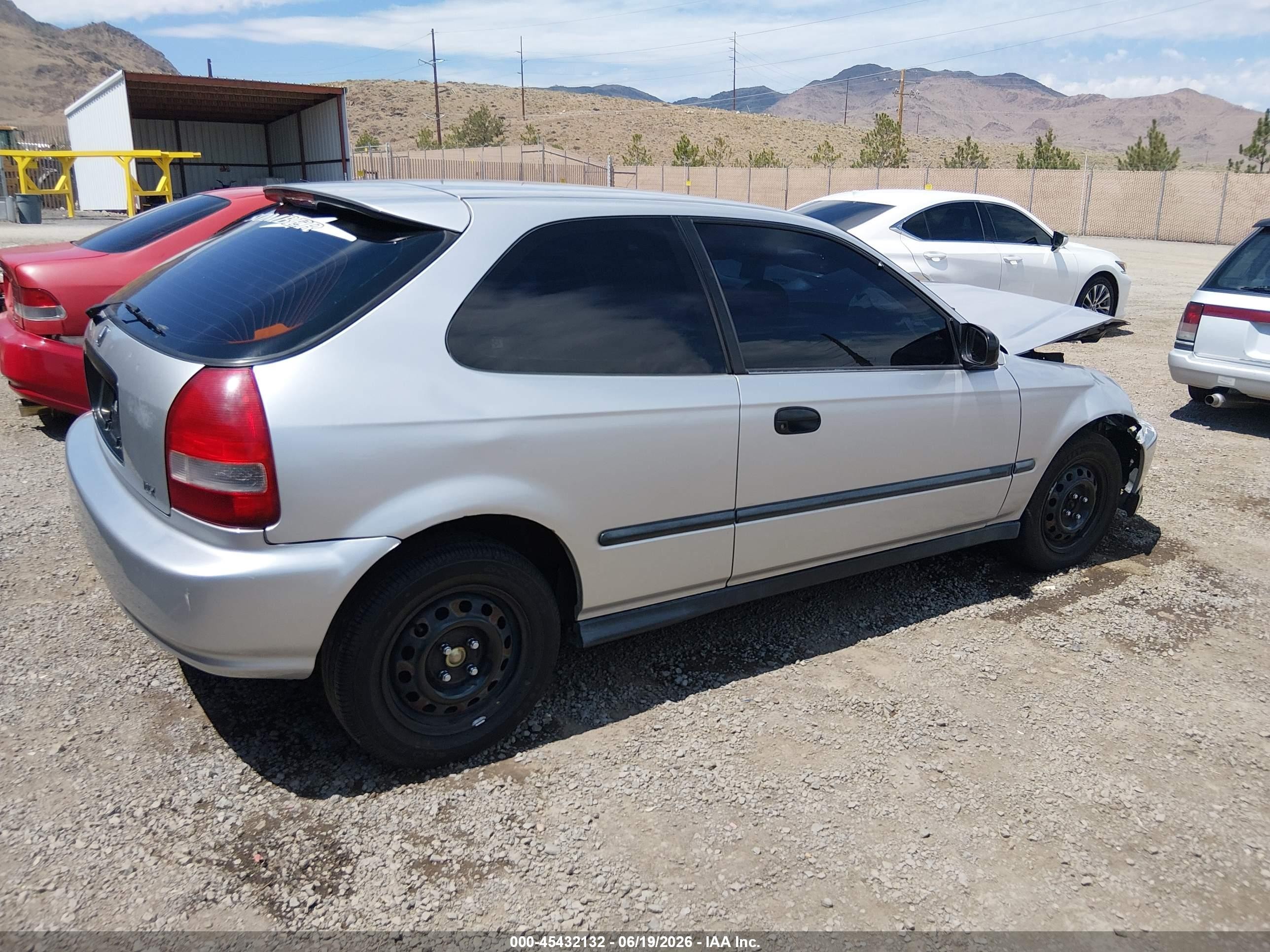 2000 Honda Civic Dx Silver vin: 2HGEJ6445YH107976