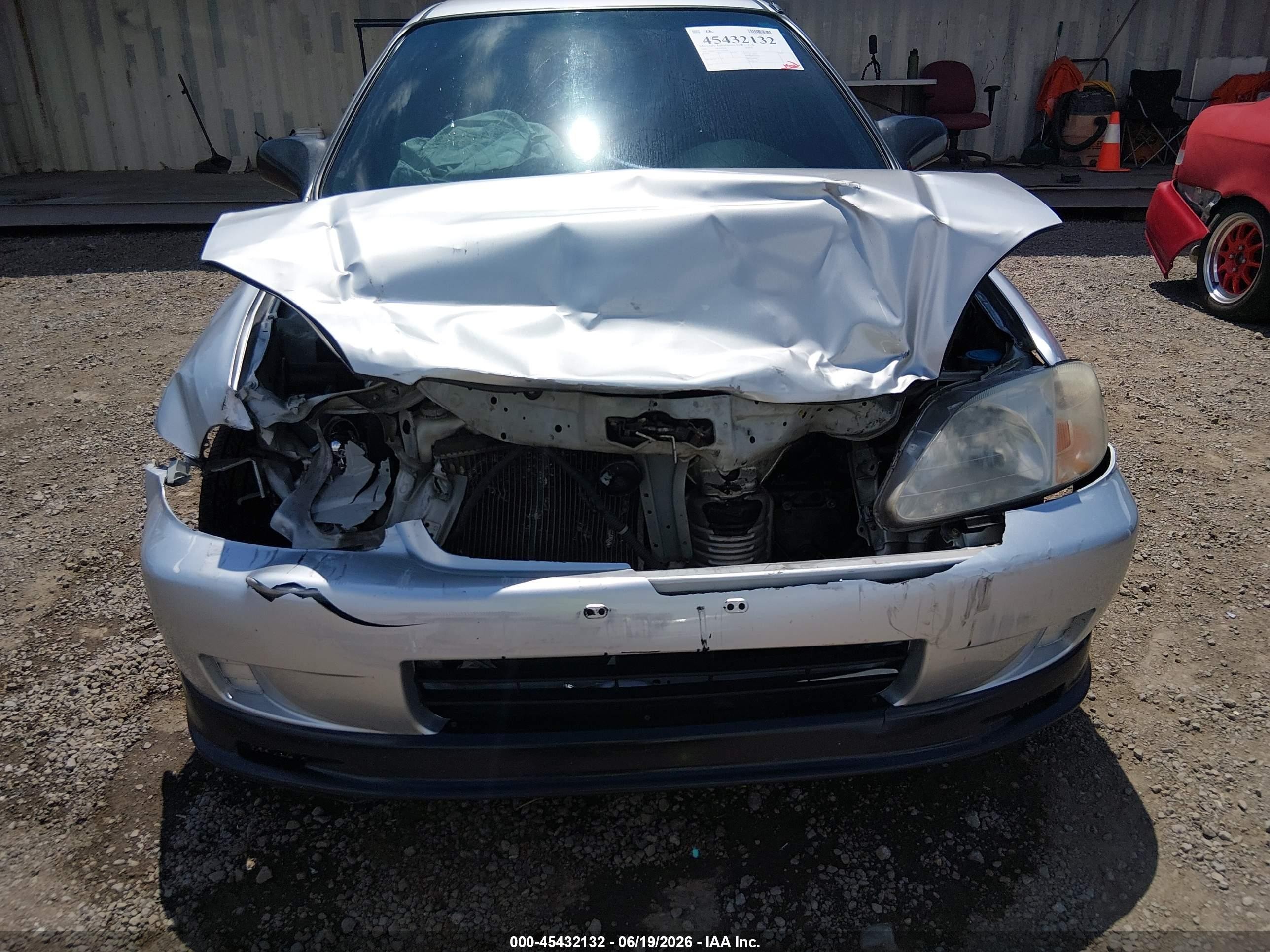 2000 Honda Civic Dx Silver vin: 2HGEJ6445YH107976