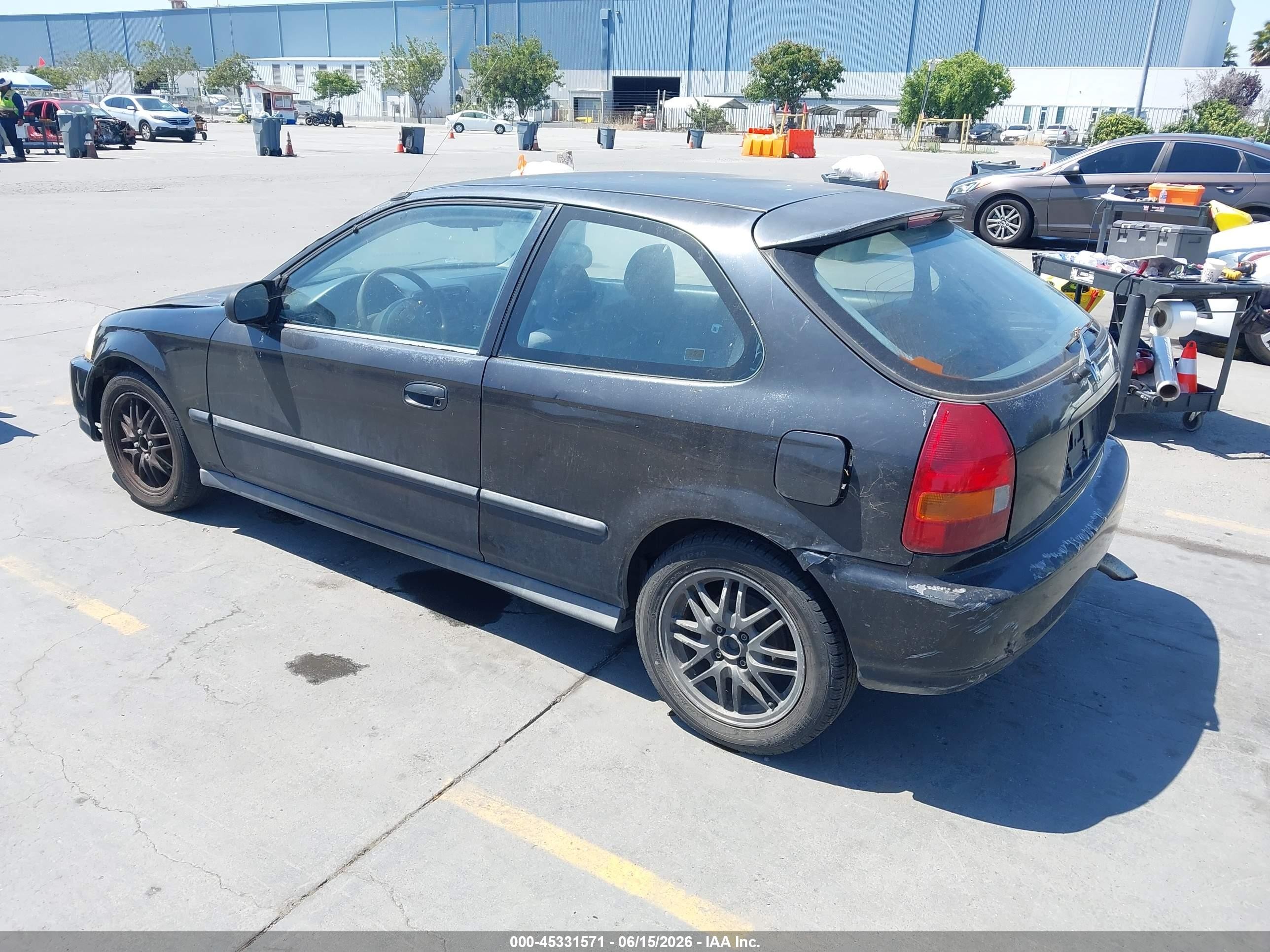 1998 Honda Civic Dx Черный vin: 2HGEJ6446WH112147