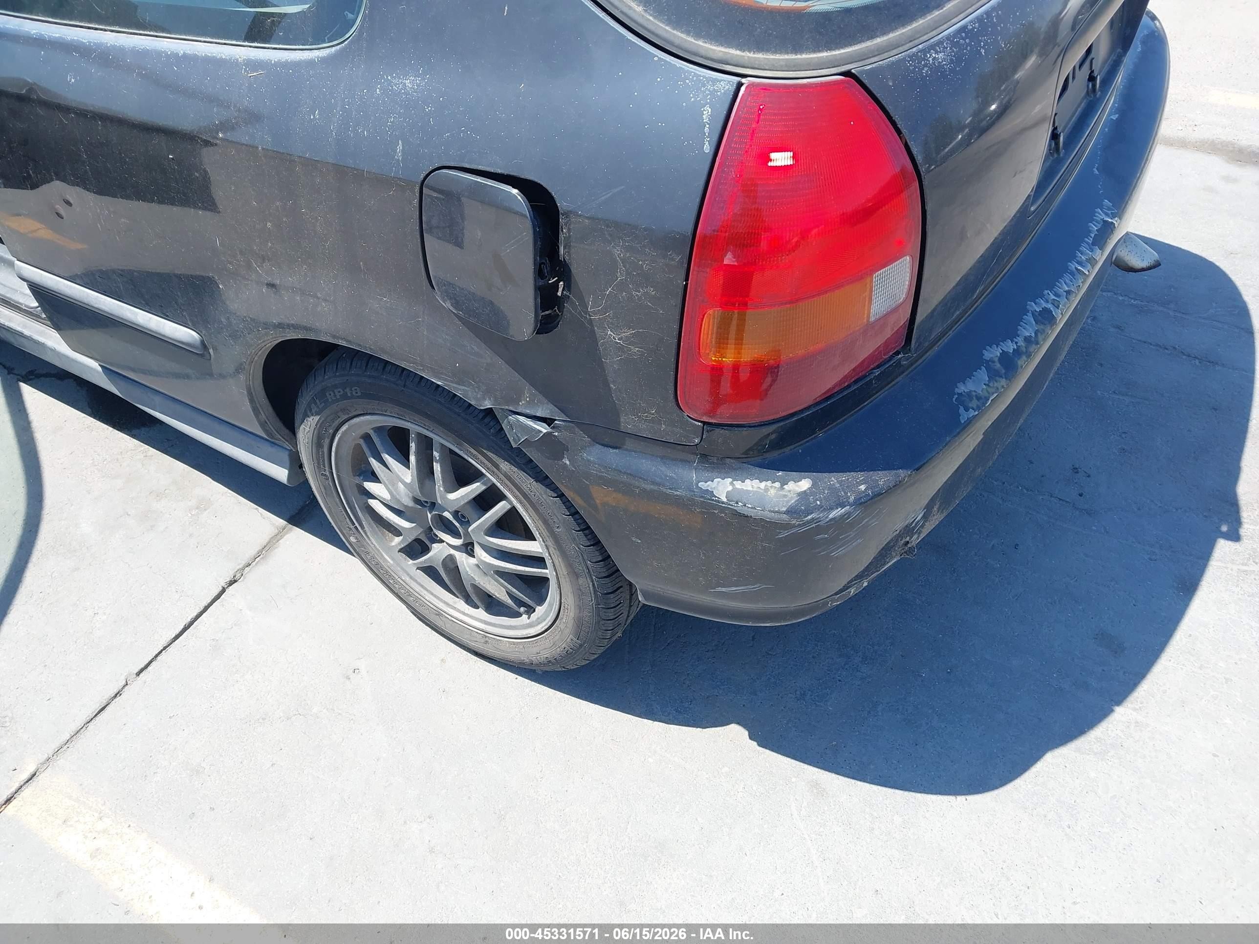 1998 Honda Civic Dx Черный vin: 2HGEJ6446WH112147