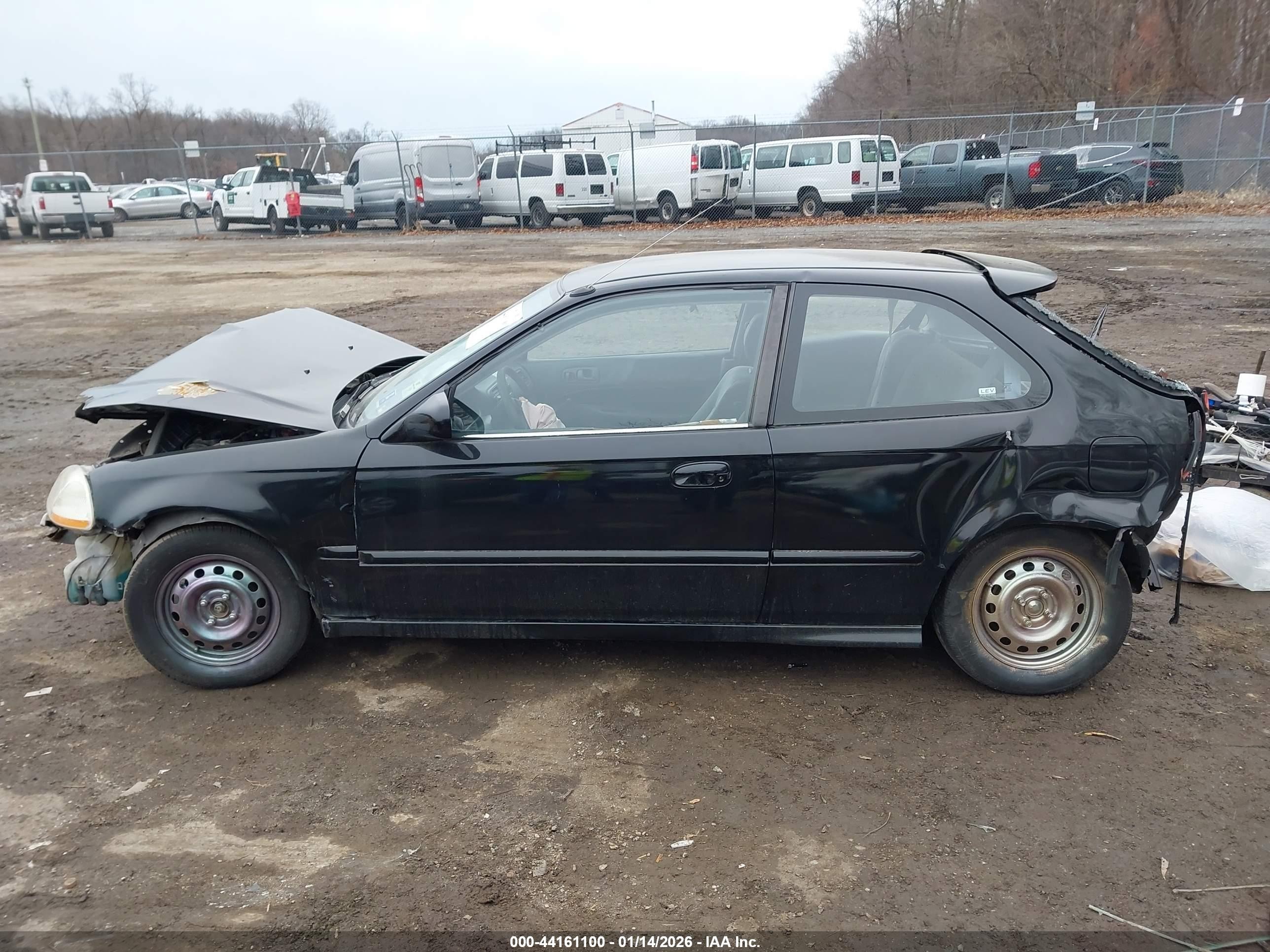 1998 Honda Civic Dx Black vin: 2HGEJ6447WH115588