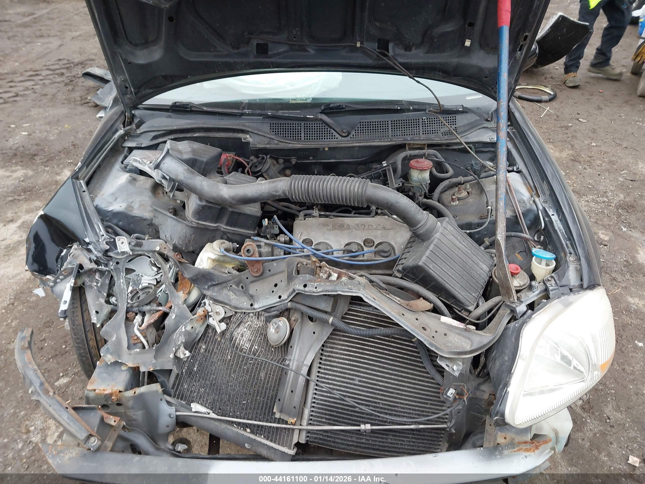 1998 Honda Civic Dx Black vin: 2HGEJ6447WH115588