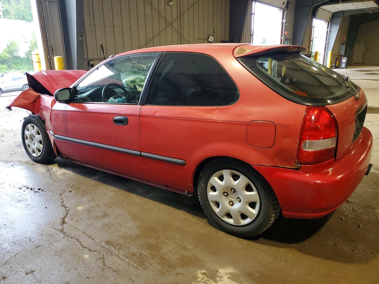 1998 Honda Civic Dx Red vin: 2HGEJ6449WH100221