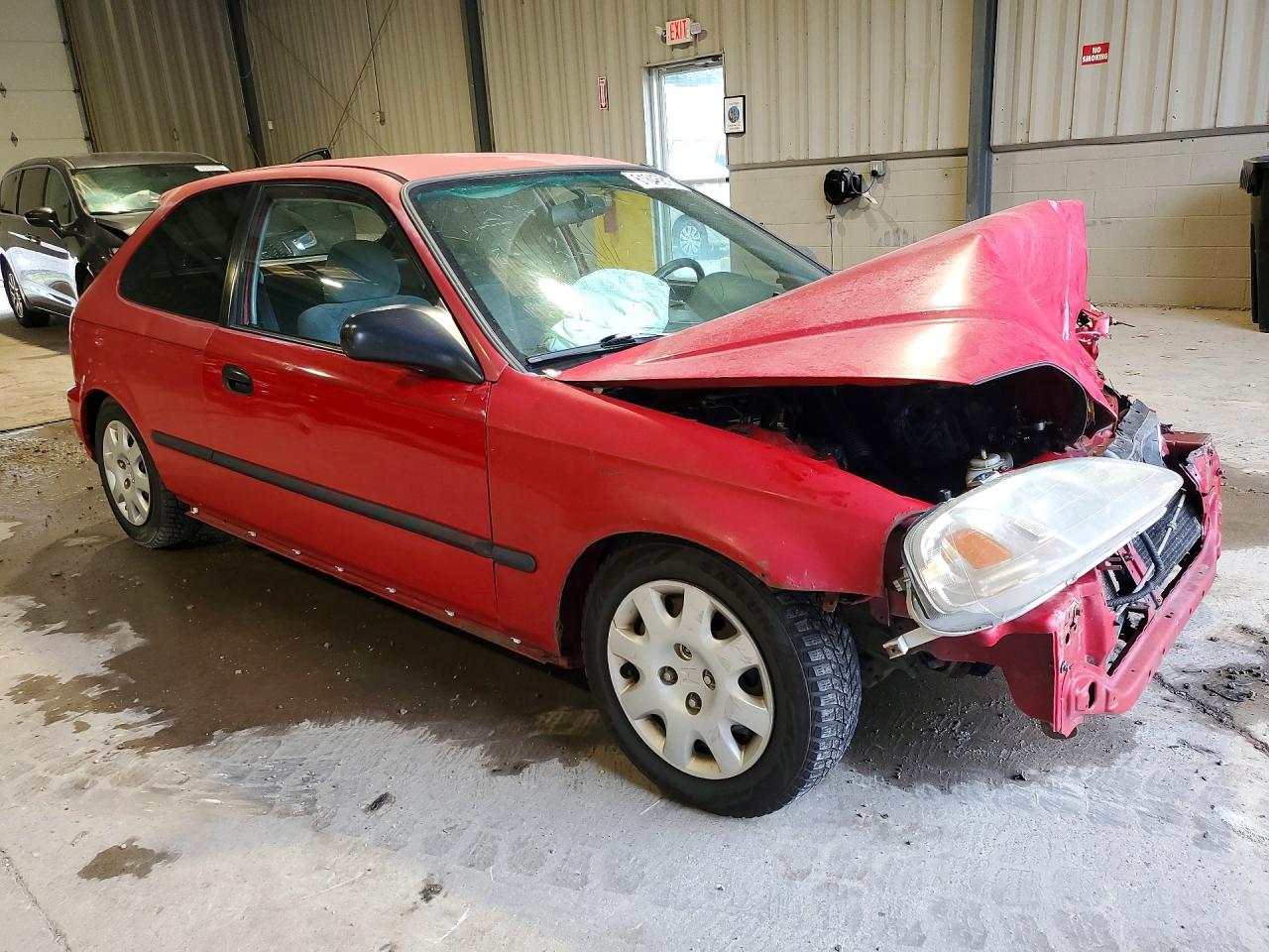 1998 Honda Civic Dx Red vin: 2HGEJ6449WH100221