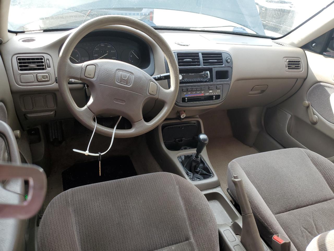 1998 Honda Civic Dx Green vin: 2HGEJ6523WH580303