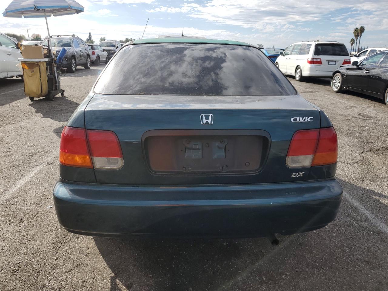 1998 Honda Civic Dx Green vin: 2HGEJ6523WH580303