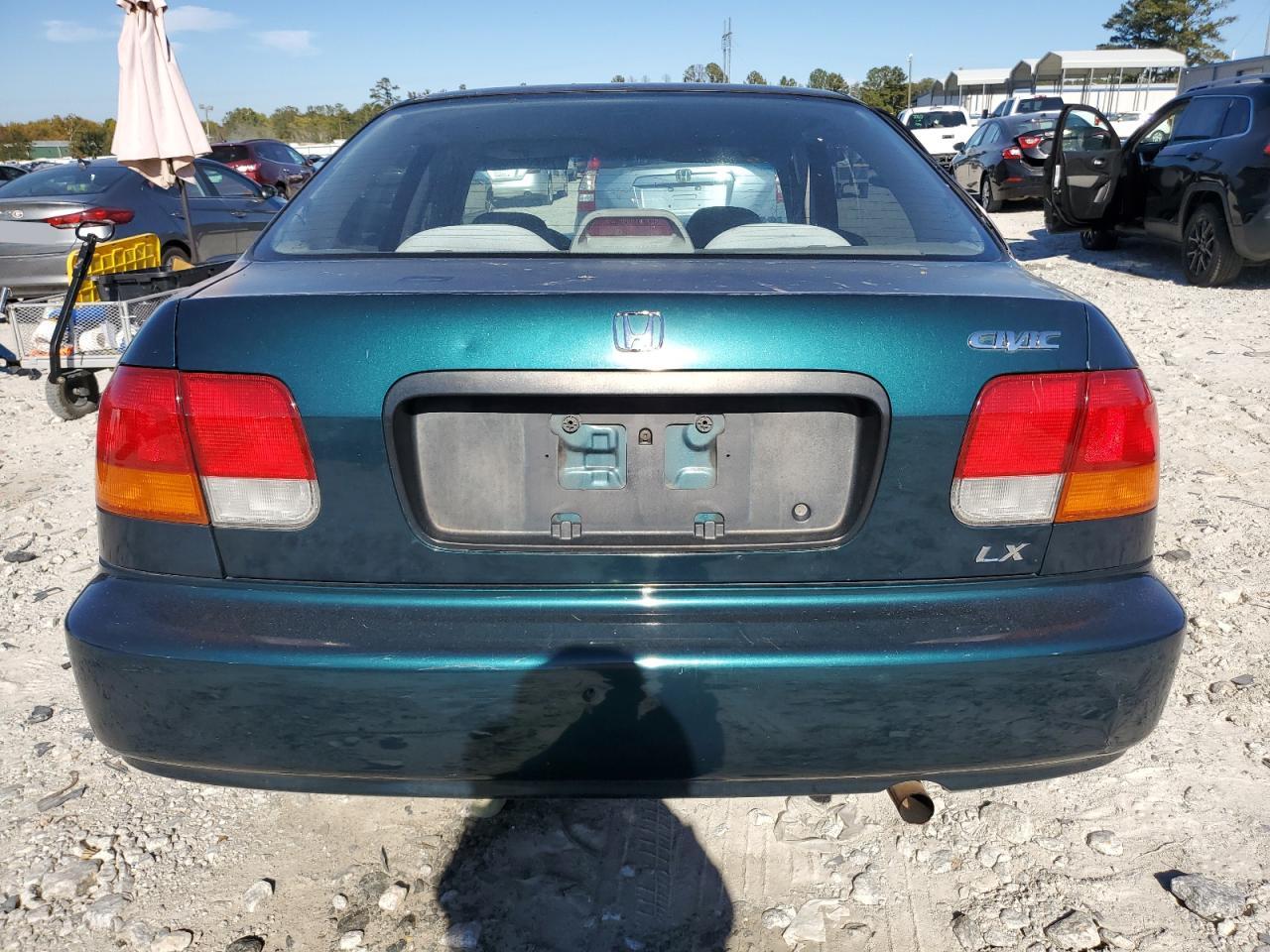 1996 Honda Civic Lx Green vin: 2HGEJ6573TH514616