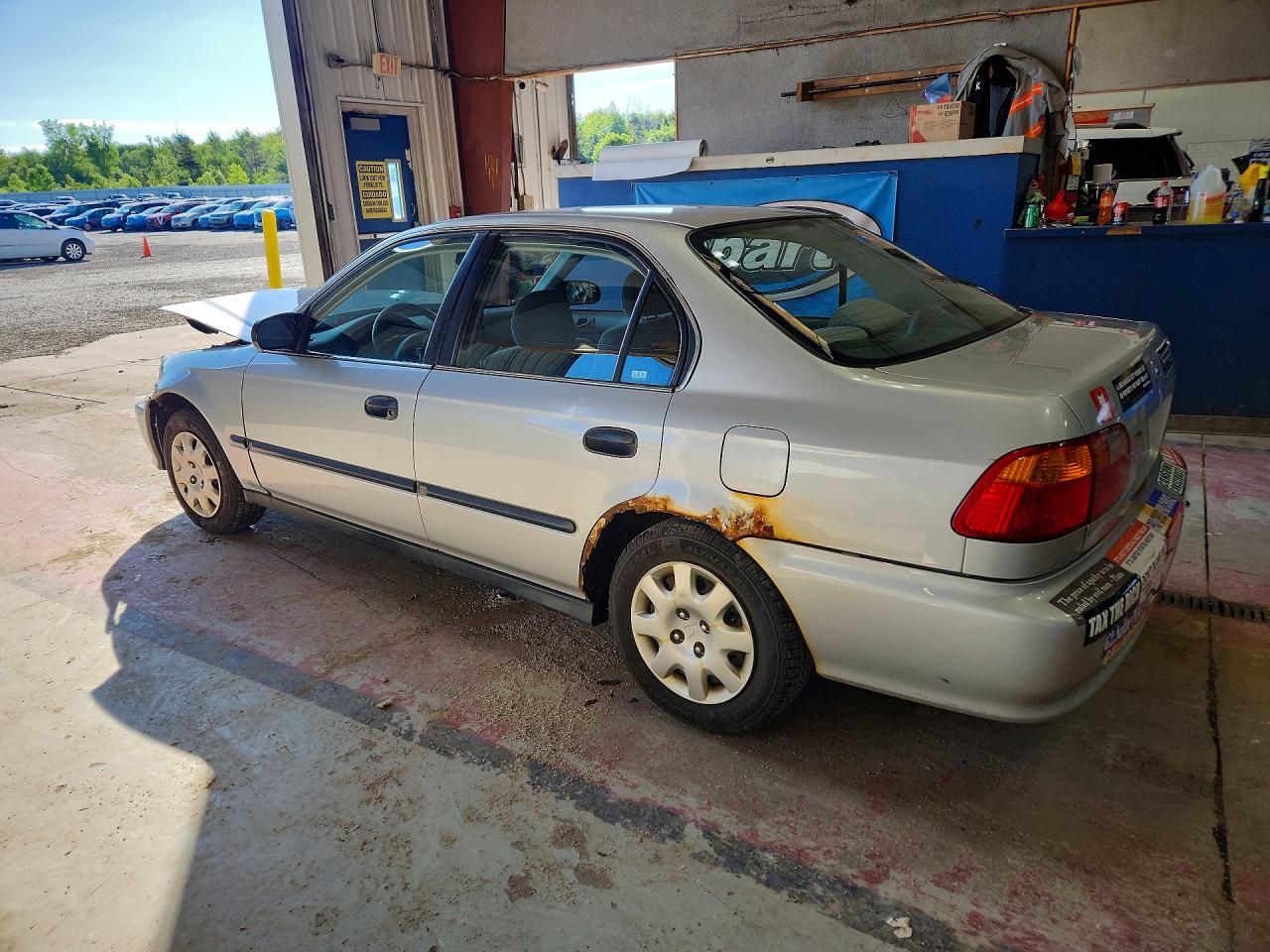 1999 Honda Civic Lx Silver vin: 2HGEJ6573XH547220