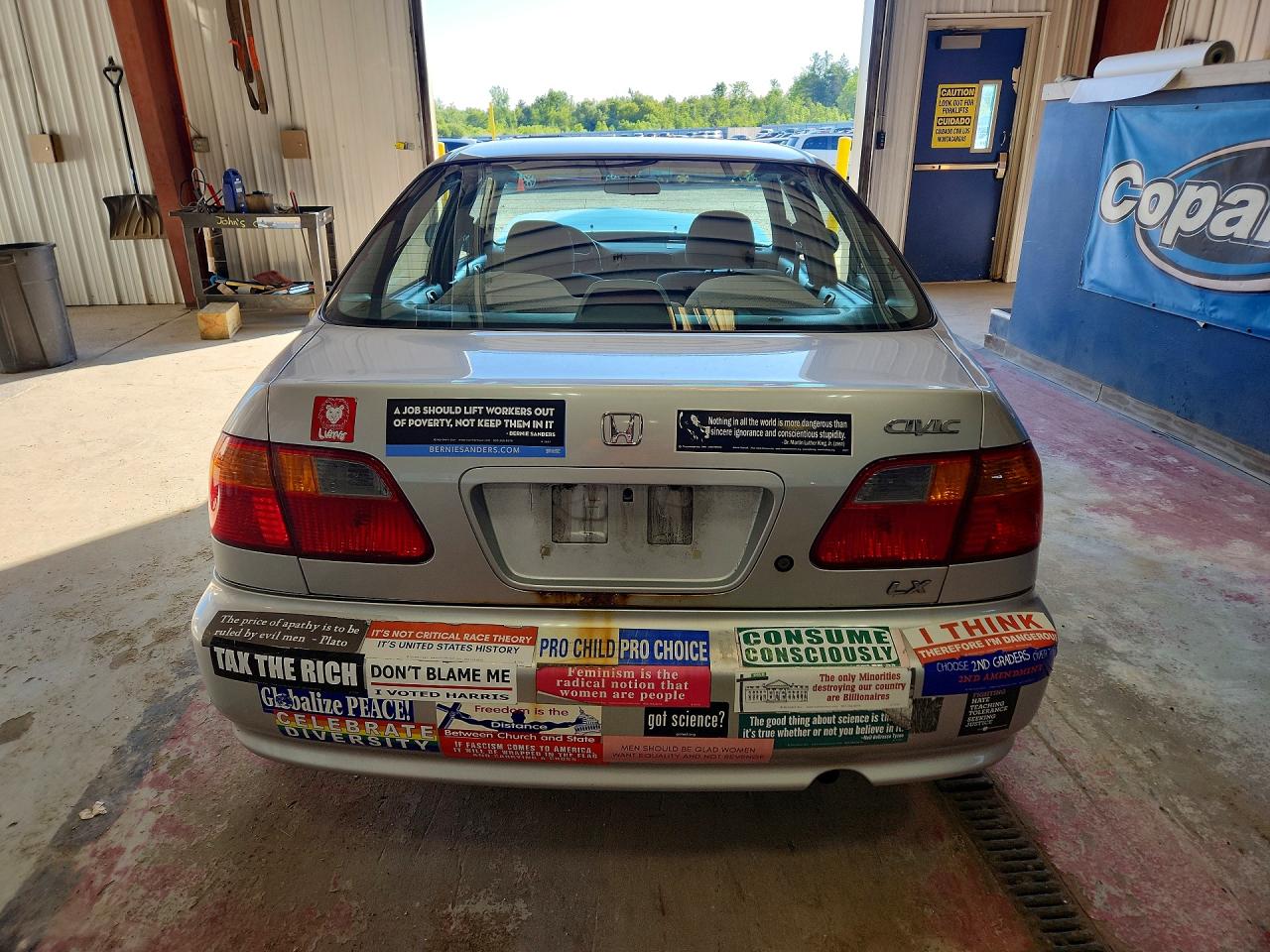 1999 Honda Civic Lx Silver vin: 2HGEJ6573XH547220