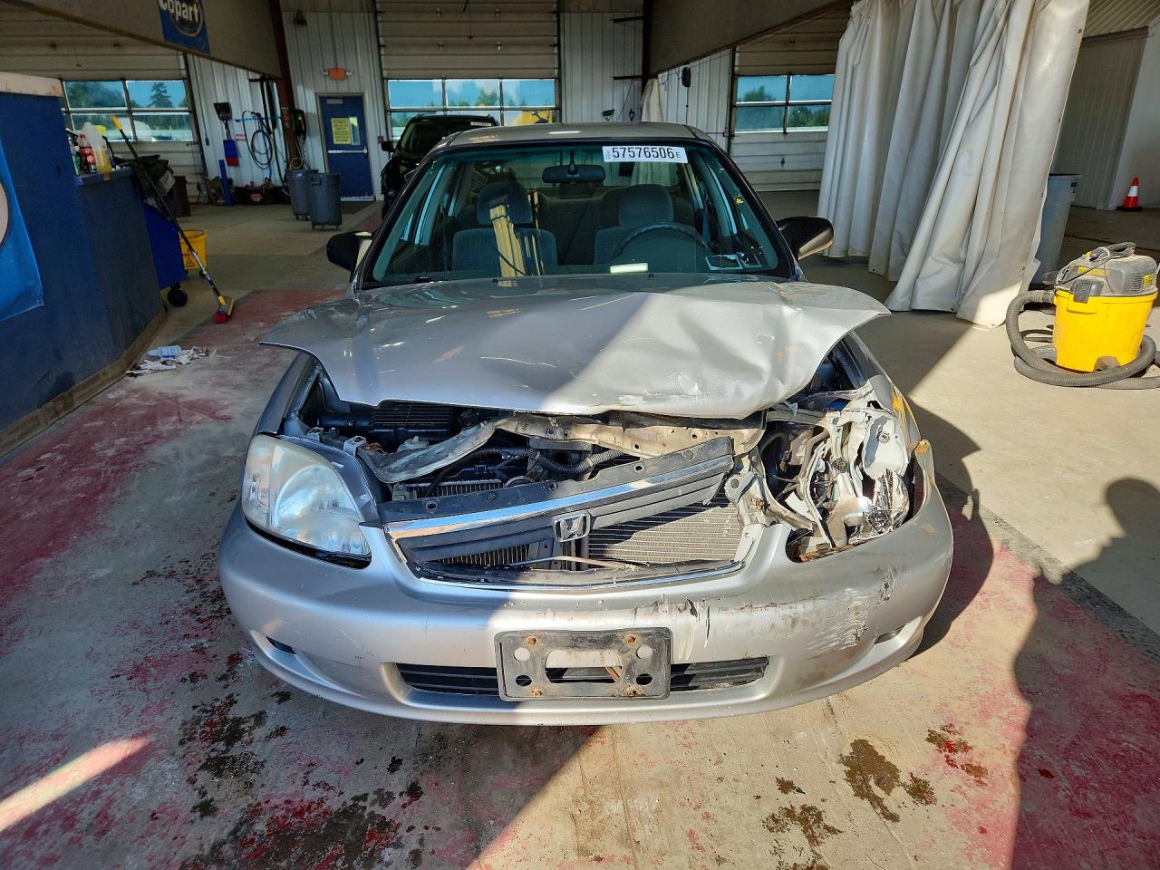 1999 Honda Civic Lx Silver vin: 2HGEJ6573XH547220