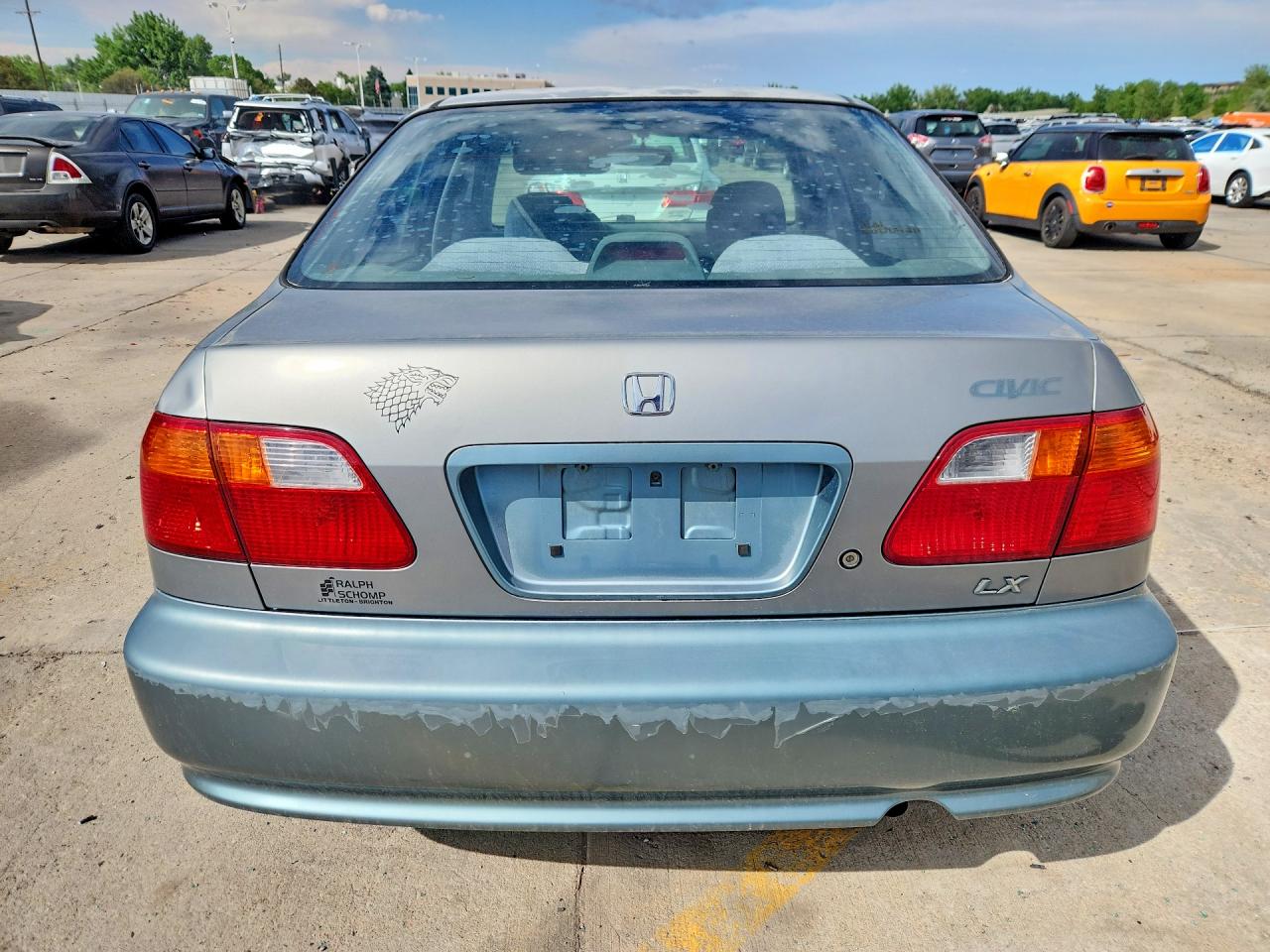 1999 Honda Civic Lx Silver vin: 2HGEJ6573XH594893