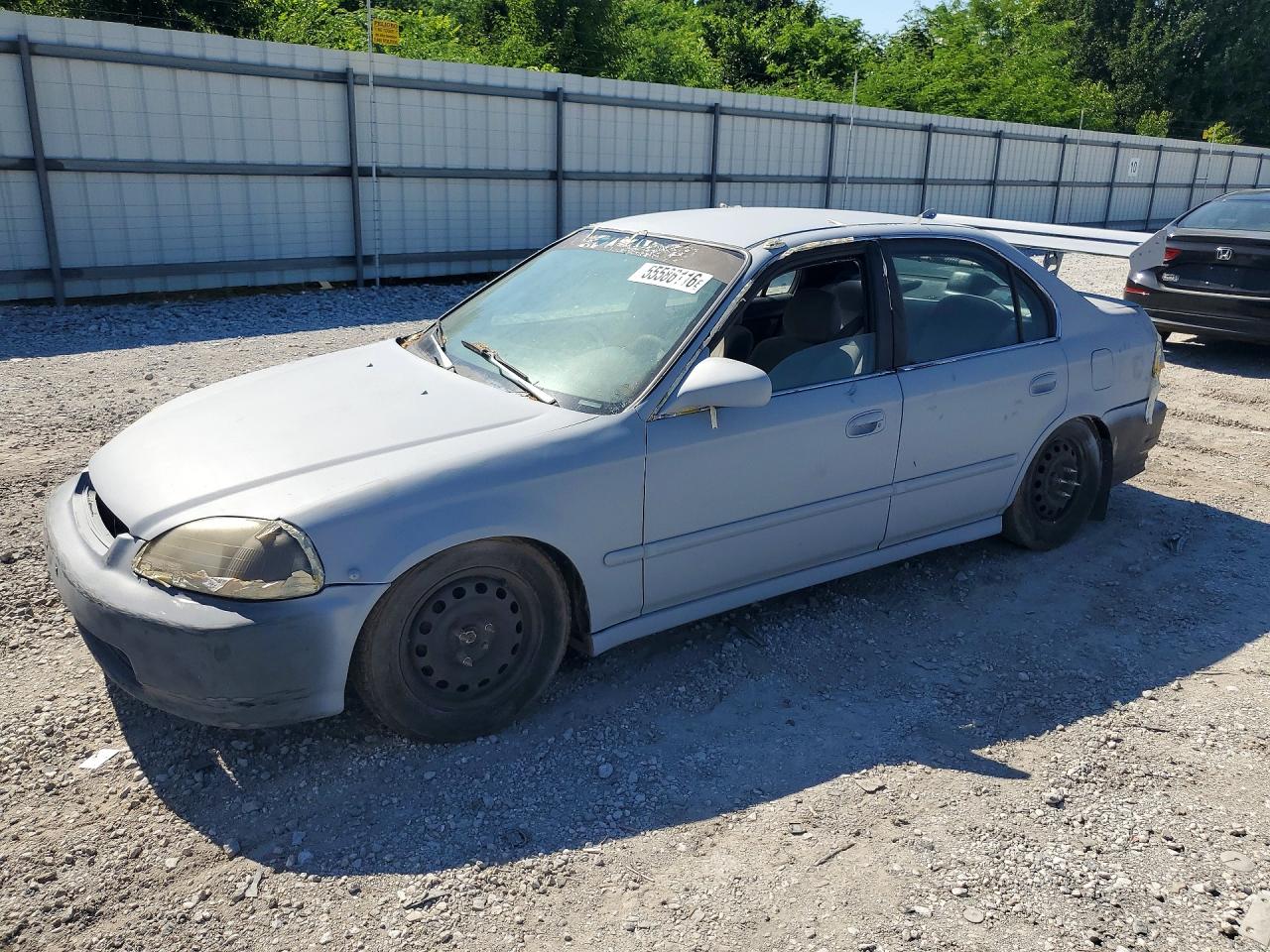 1998 Honda Civic Lx Gray vin: 2HGEJ6576WH532211