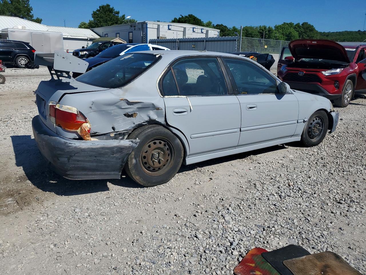 1998 Honda Civic Lx Gray vin: 2HGEJ6576WH532211