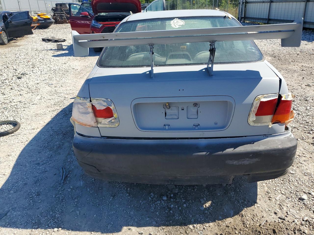 1998 Honda Civic Lx Gray vin: 2HGEJ6576WH532211