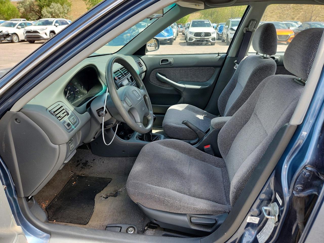 1998 Honda Civic Lx Blue vin: 2HGEJ6576WH557951