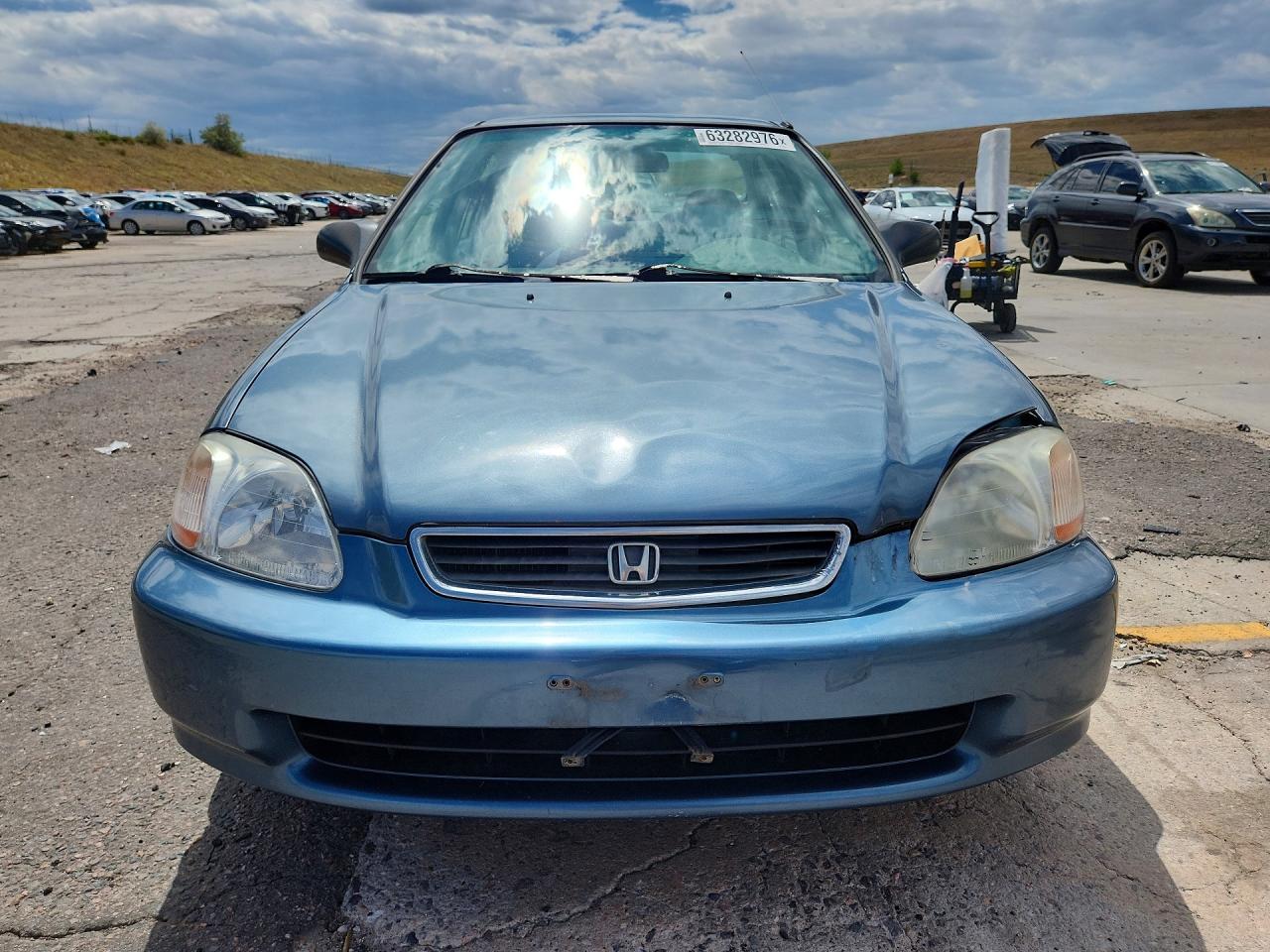 1998 Honda Civic Lx Blue vin: 2HGEJ6576WH557951