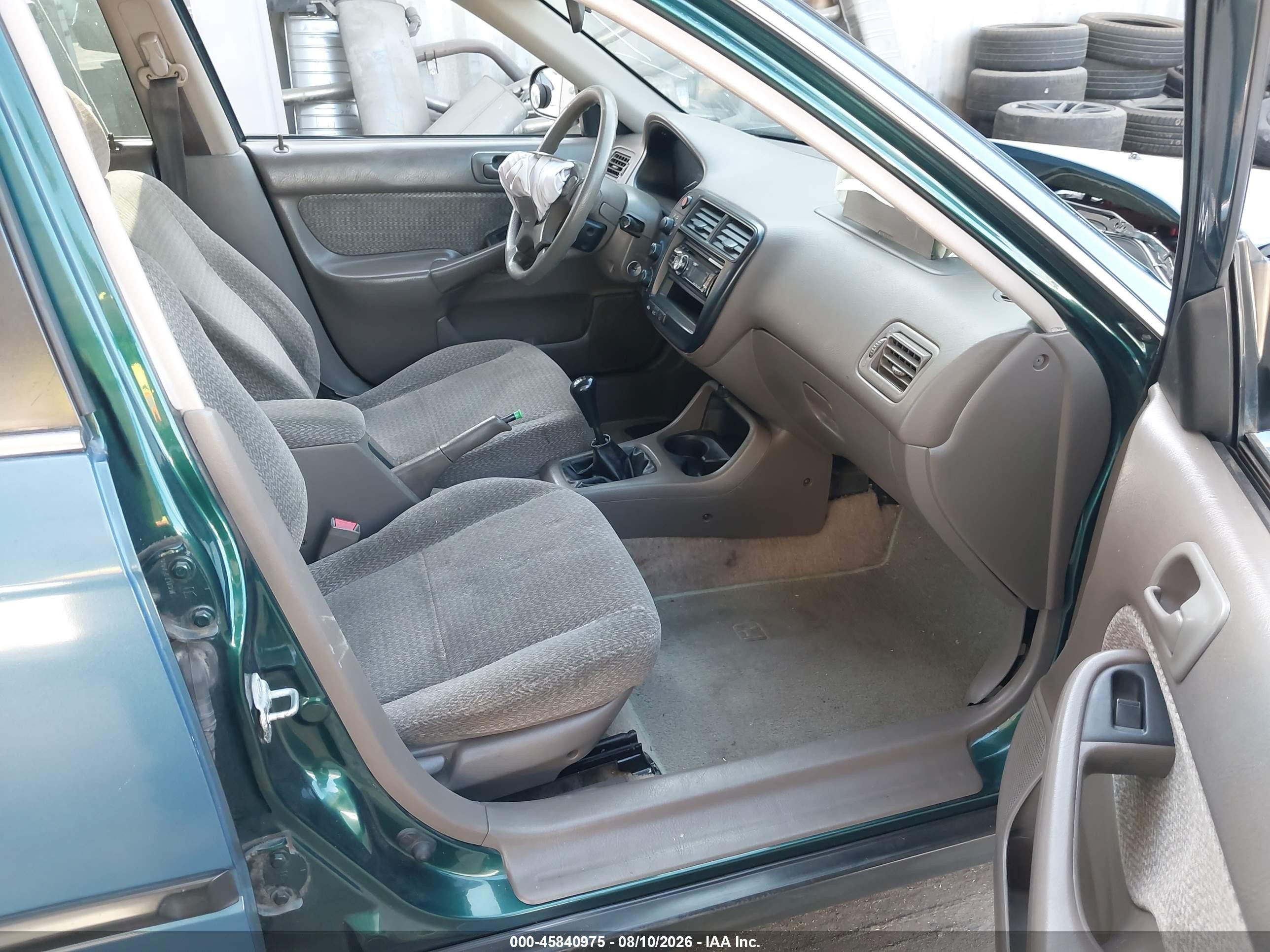 1999 Honda Civic Lx Blue vin: 2HGEJ6576XH534235