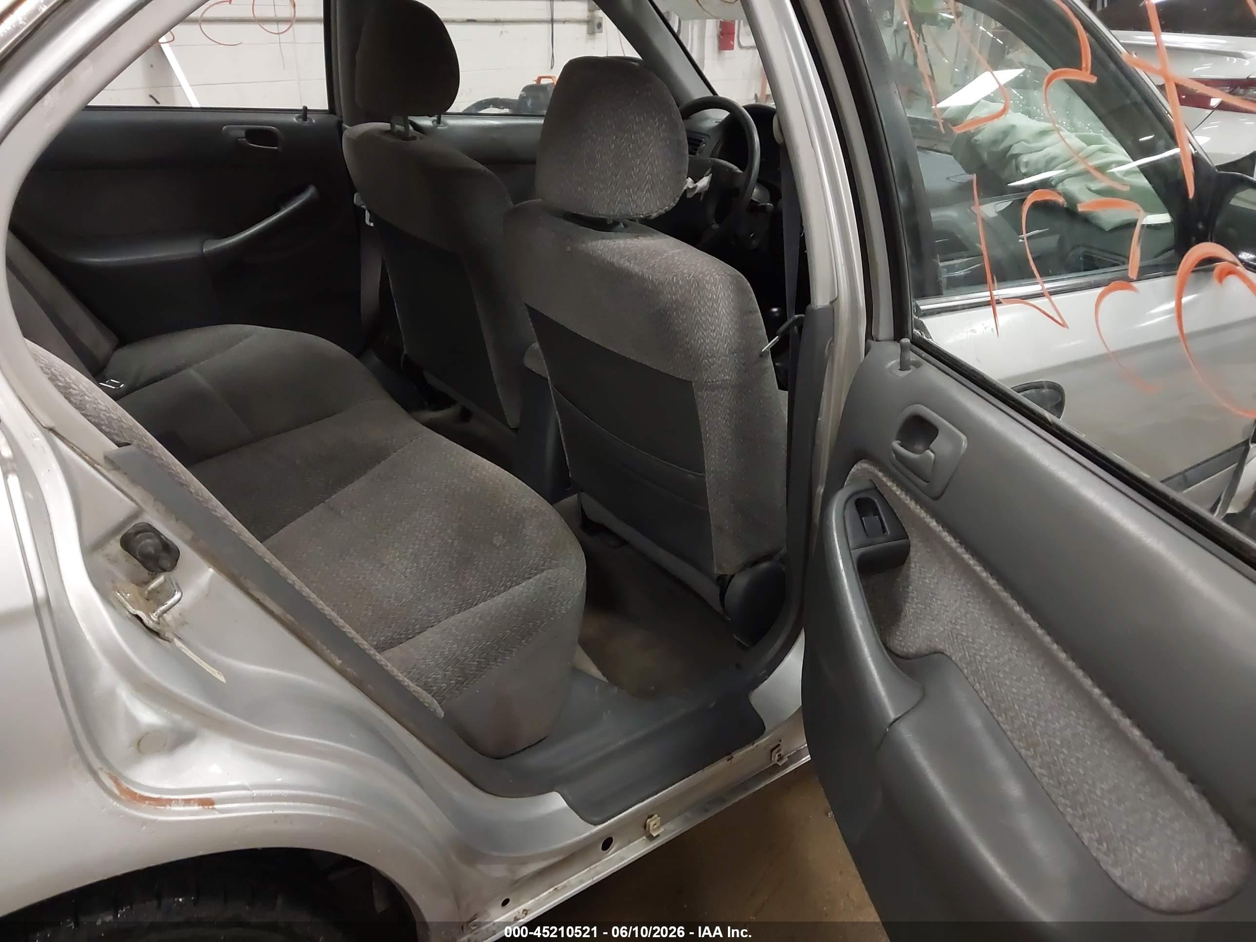 1999 Honda Civic Lx Silver vin: 2HGEJ6576XH560009
