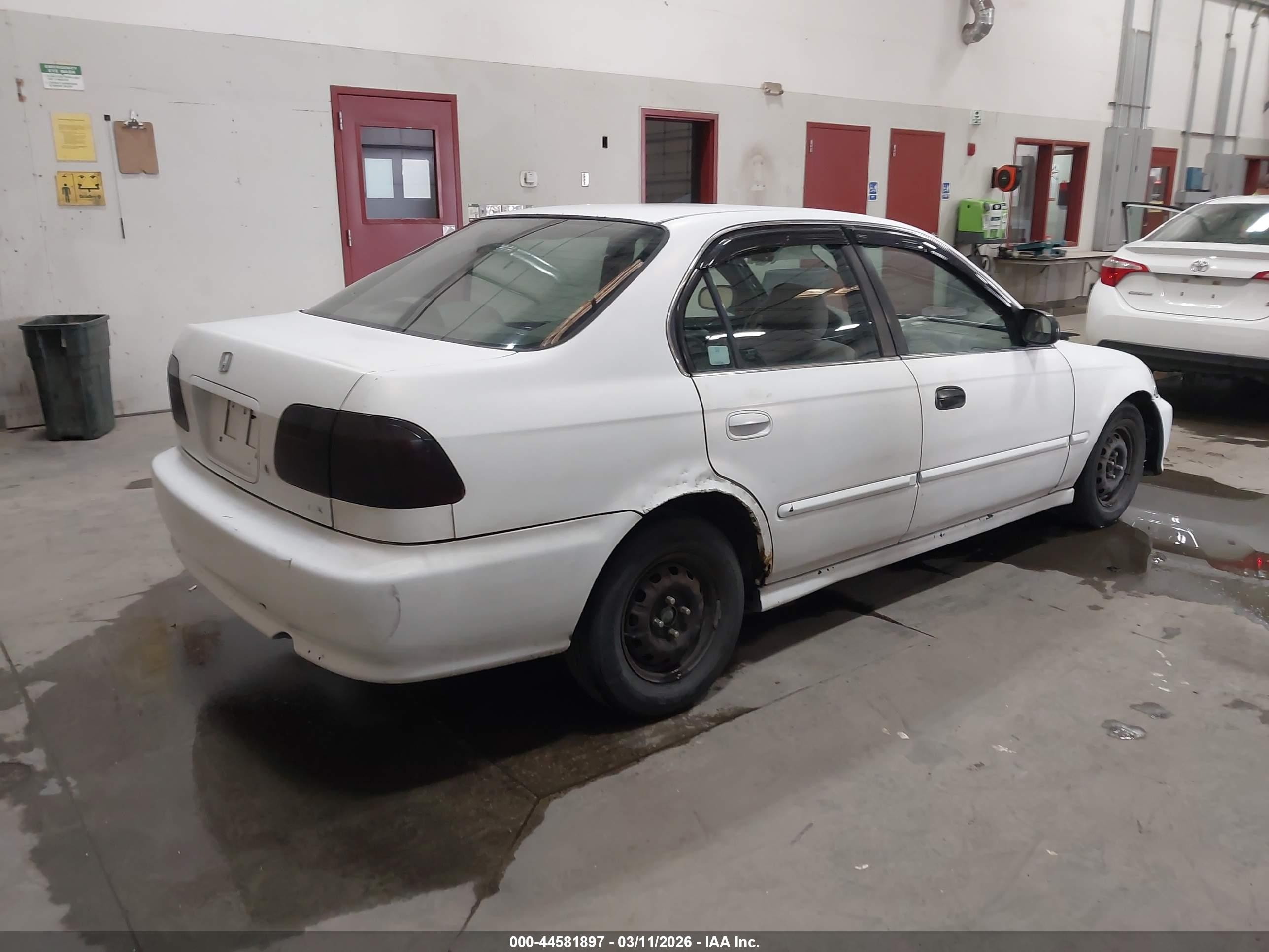 1999 Honda Civic Lx White vin: 2HGEJ6577XH504189