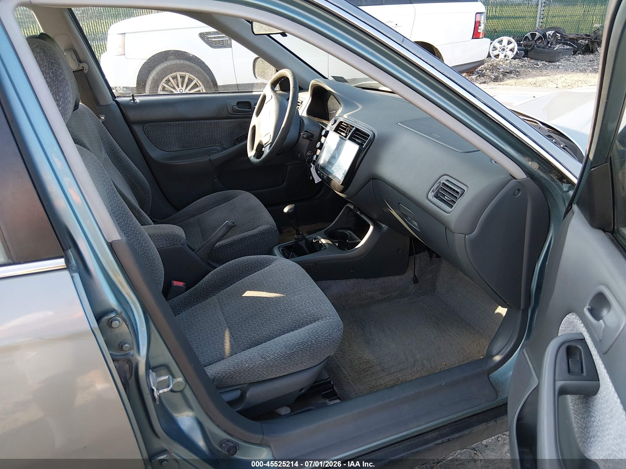 1999 Honda Civic Lx Blue vin: 2HGEJ6579XH576754