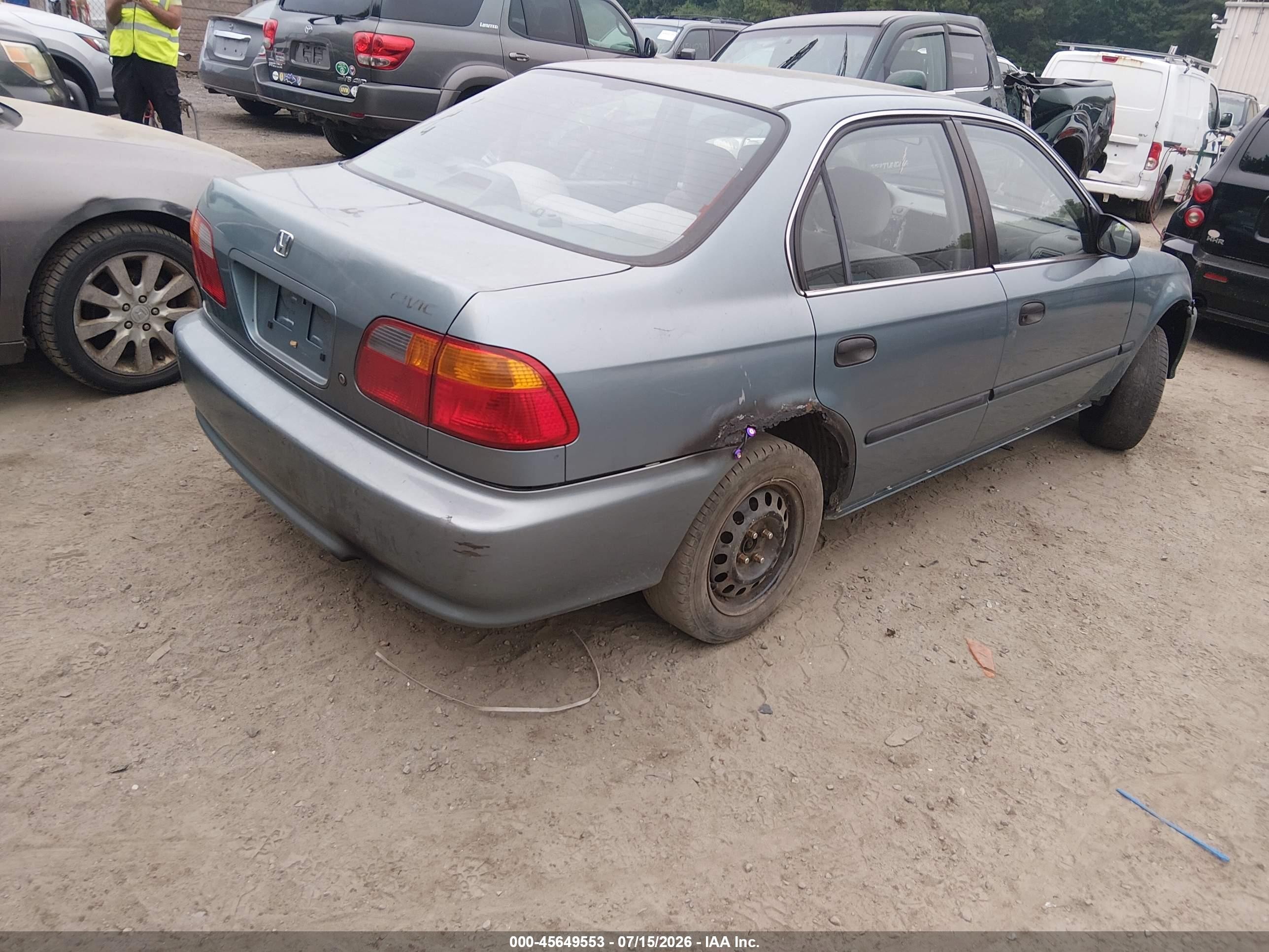 2000 Honda Civic Lx Синий vin: 2HGEJ6579YH605106
