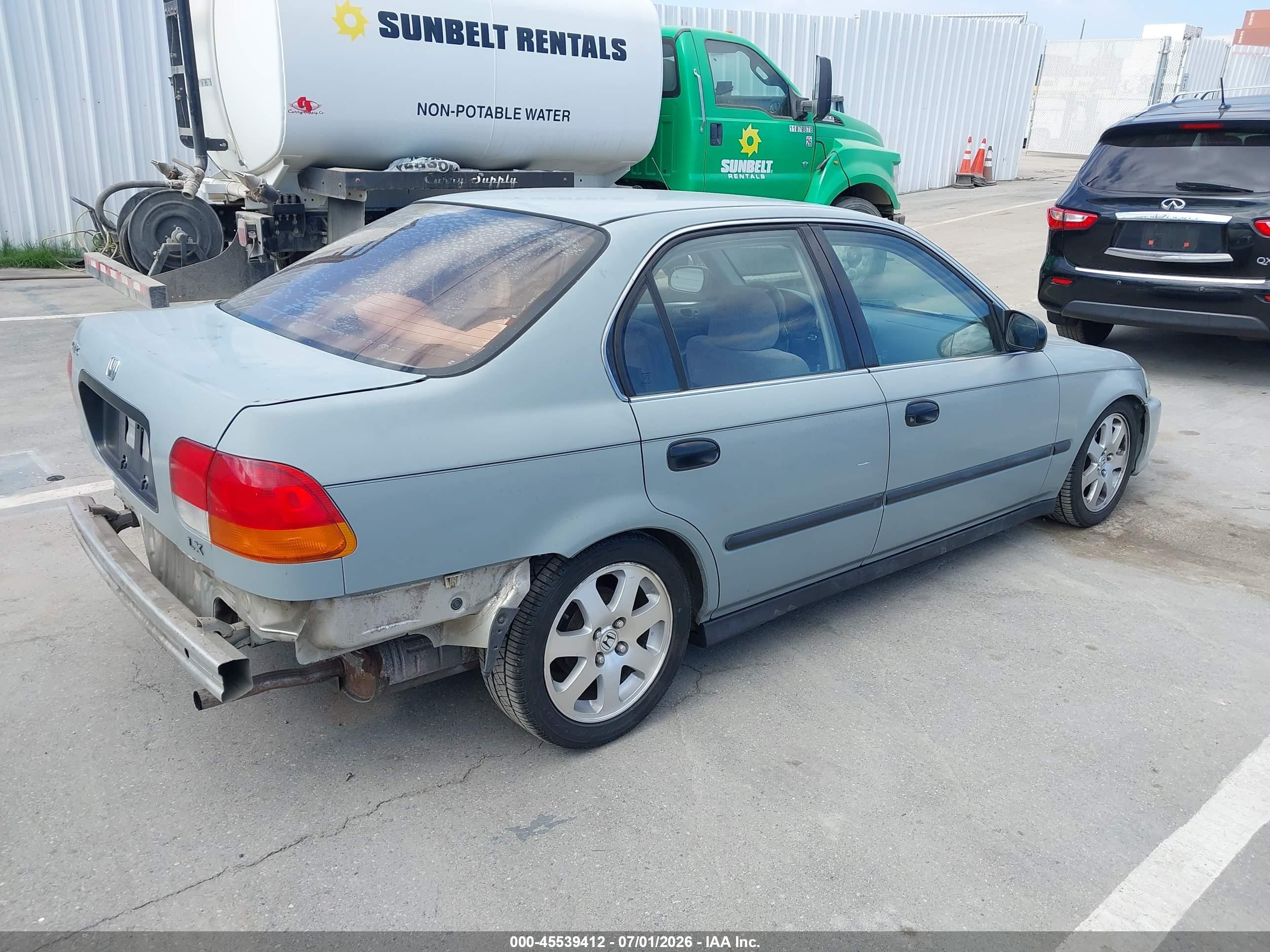 1996 Honda Civic Lx/ex Gray vin: 2HGEJ6608TH539397