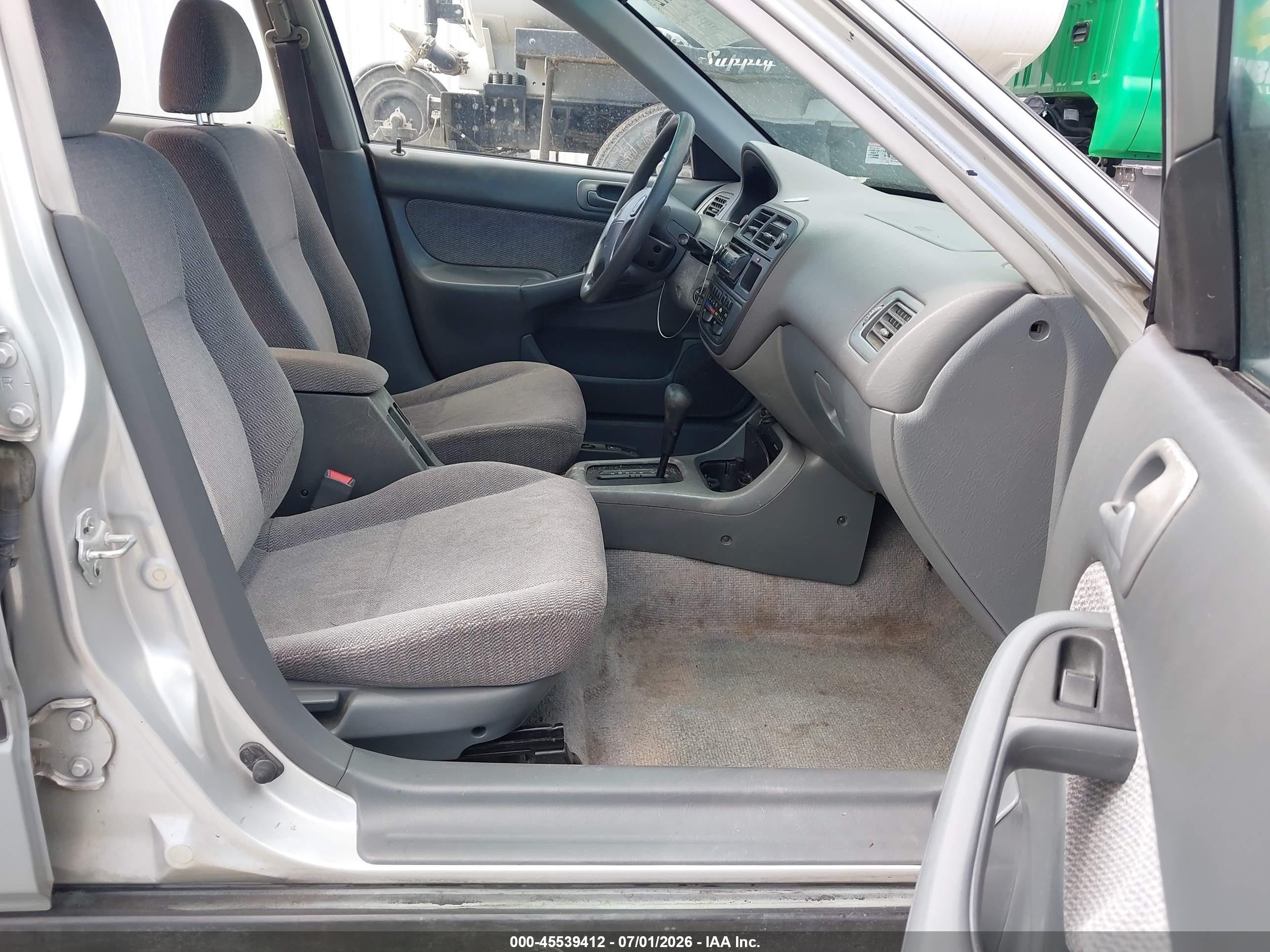 1996 Honda Civic Lx/ex Gray vin: 2HGEJ6608TH539397