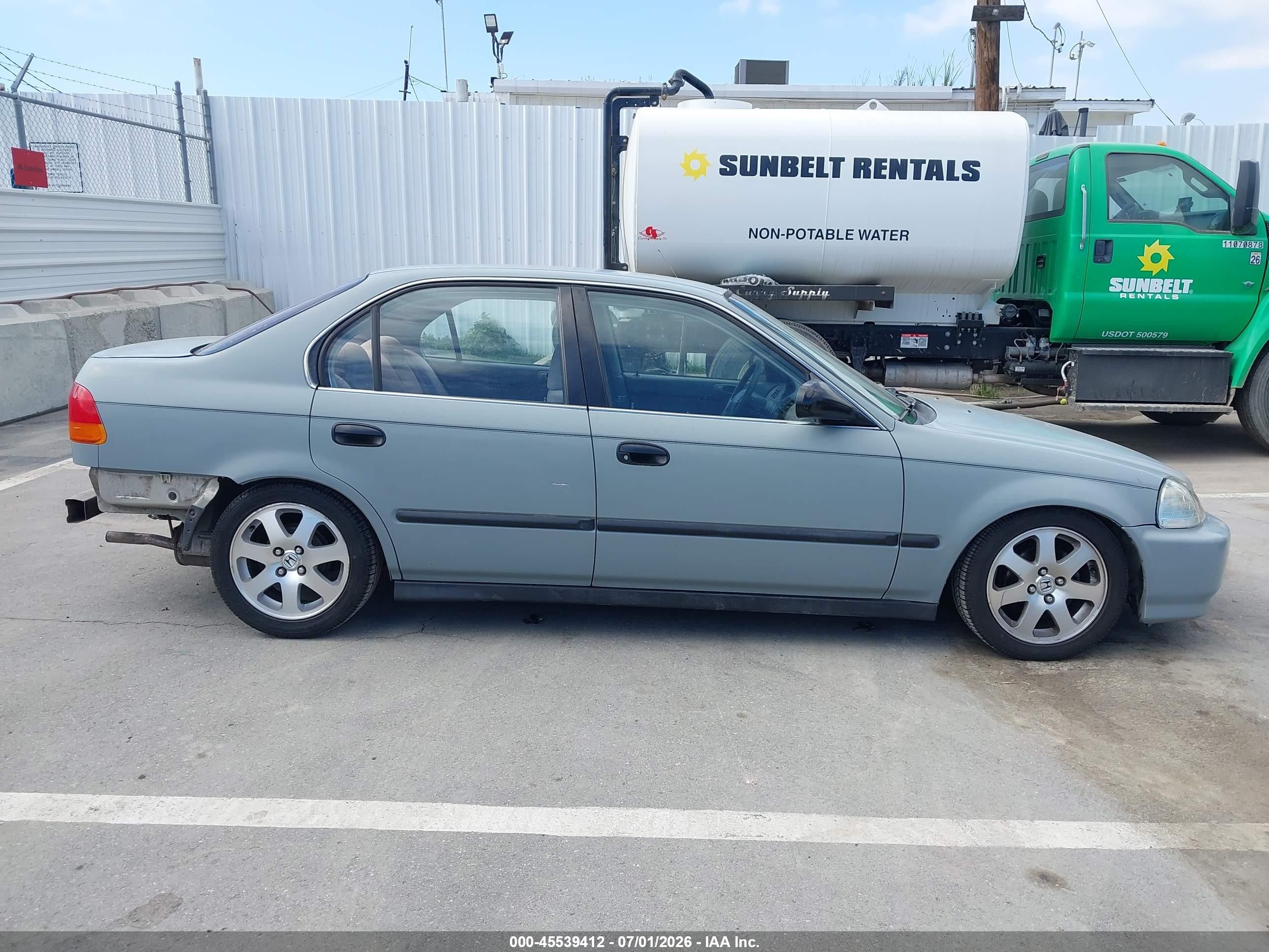 1996 Honda Civic Lx/ex Gray vin: 2HGEJ6608TH539397