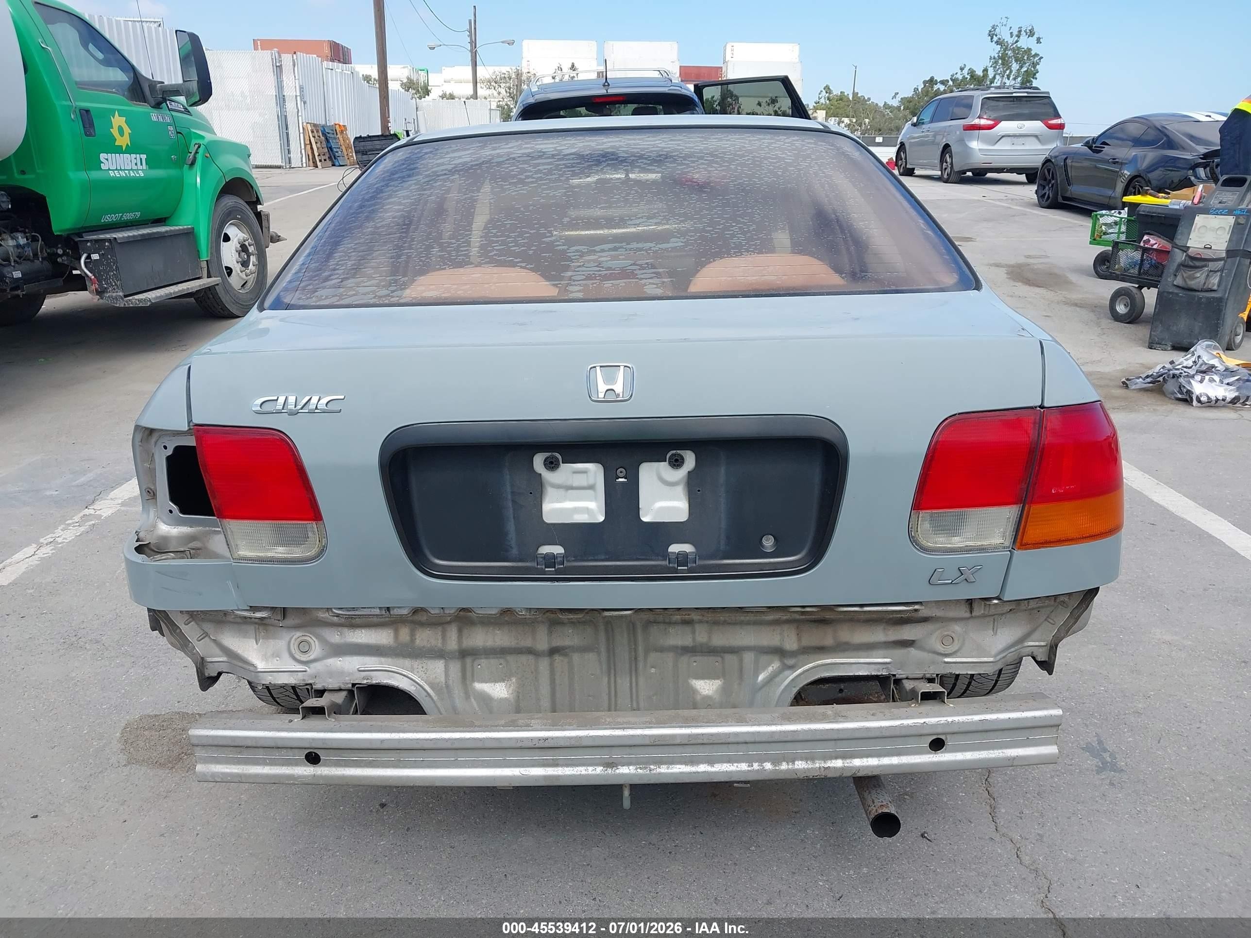 1996 Honda Civic Lx/ex Gray vin: 2HGEJ6608TH539397