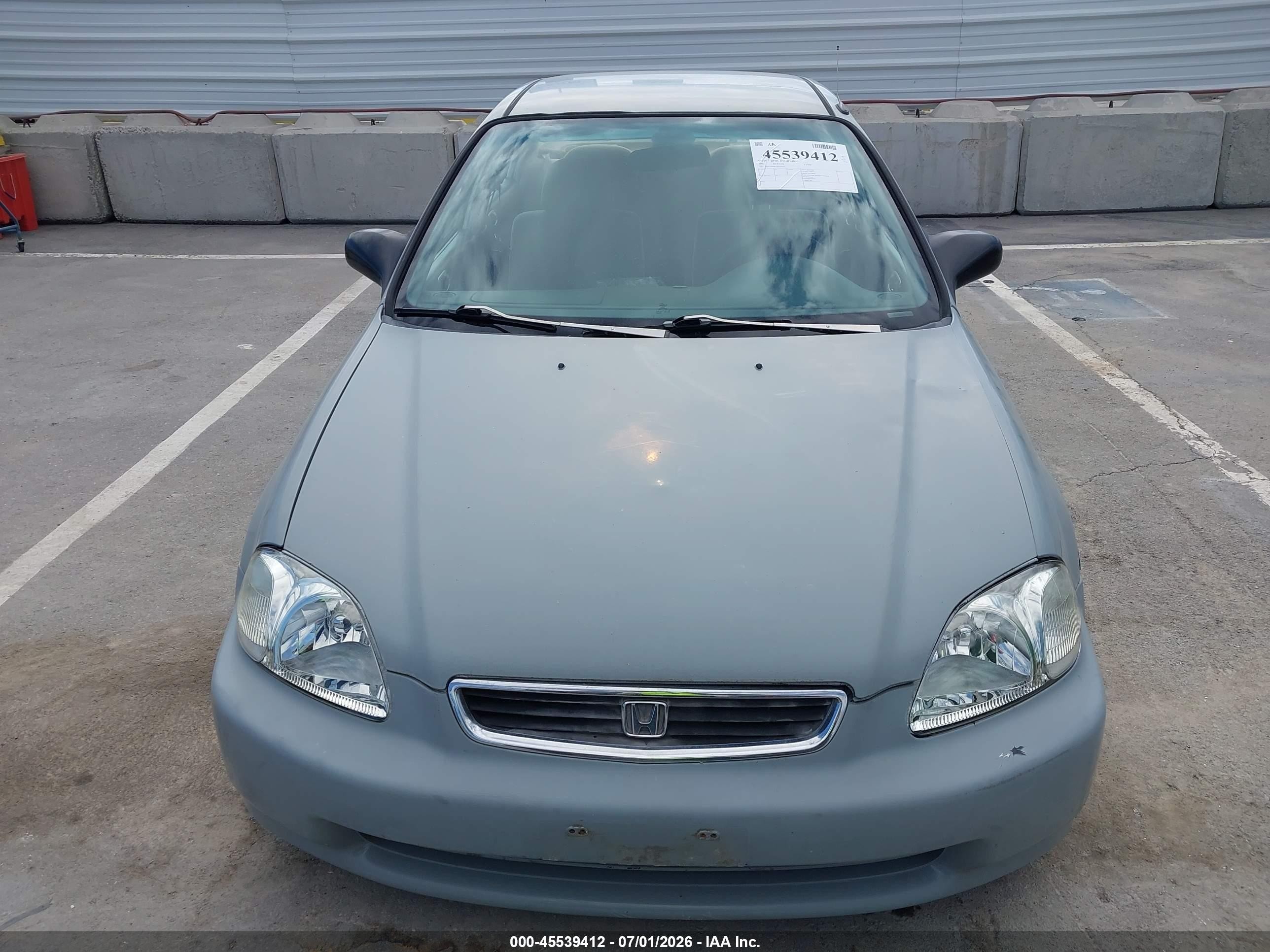 1996 Honda Civic Lx/ex Gray vin: 2HGEJ6608TH539397