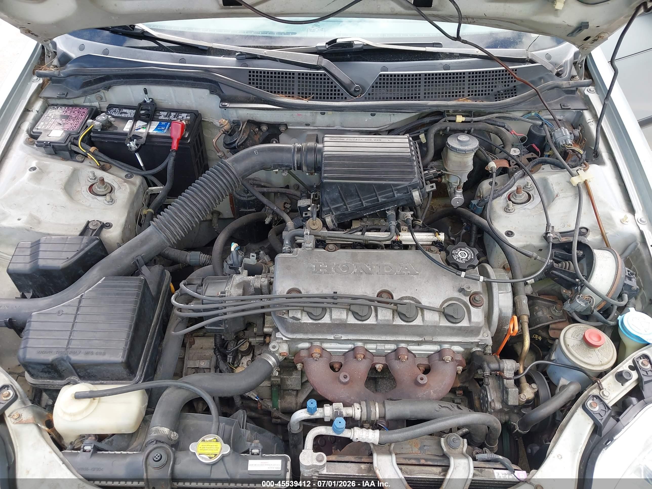 1996 Honda Civic Lx/ex Gray vin: 2HGEJ6608TH539397
