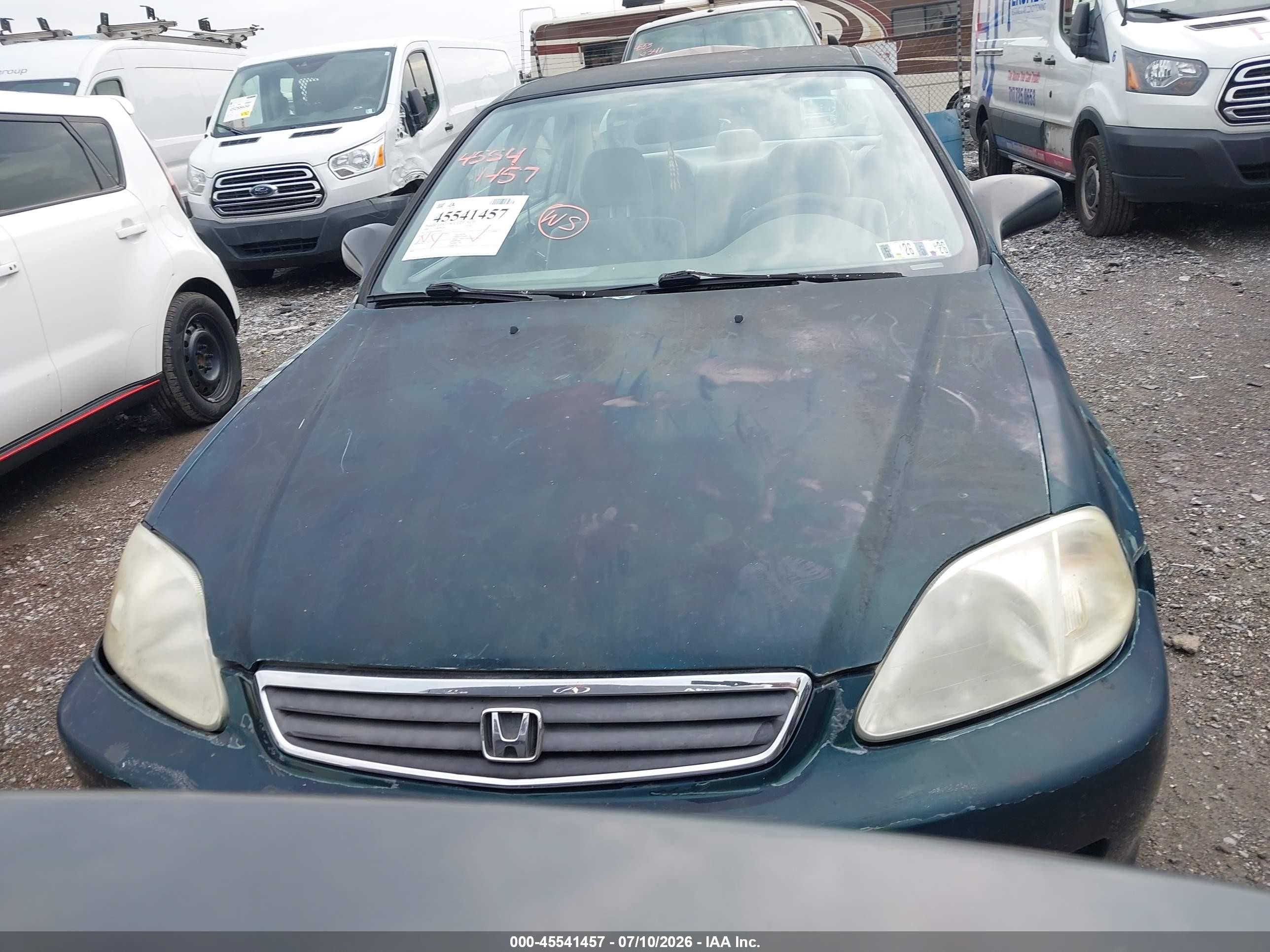 1999 Honda Civic Value Package Green vin: 2HGEJ6610XH580119
