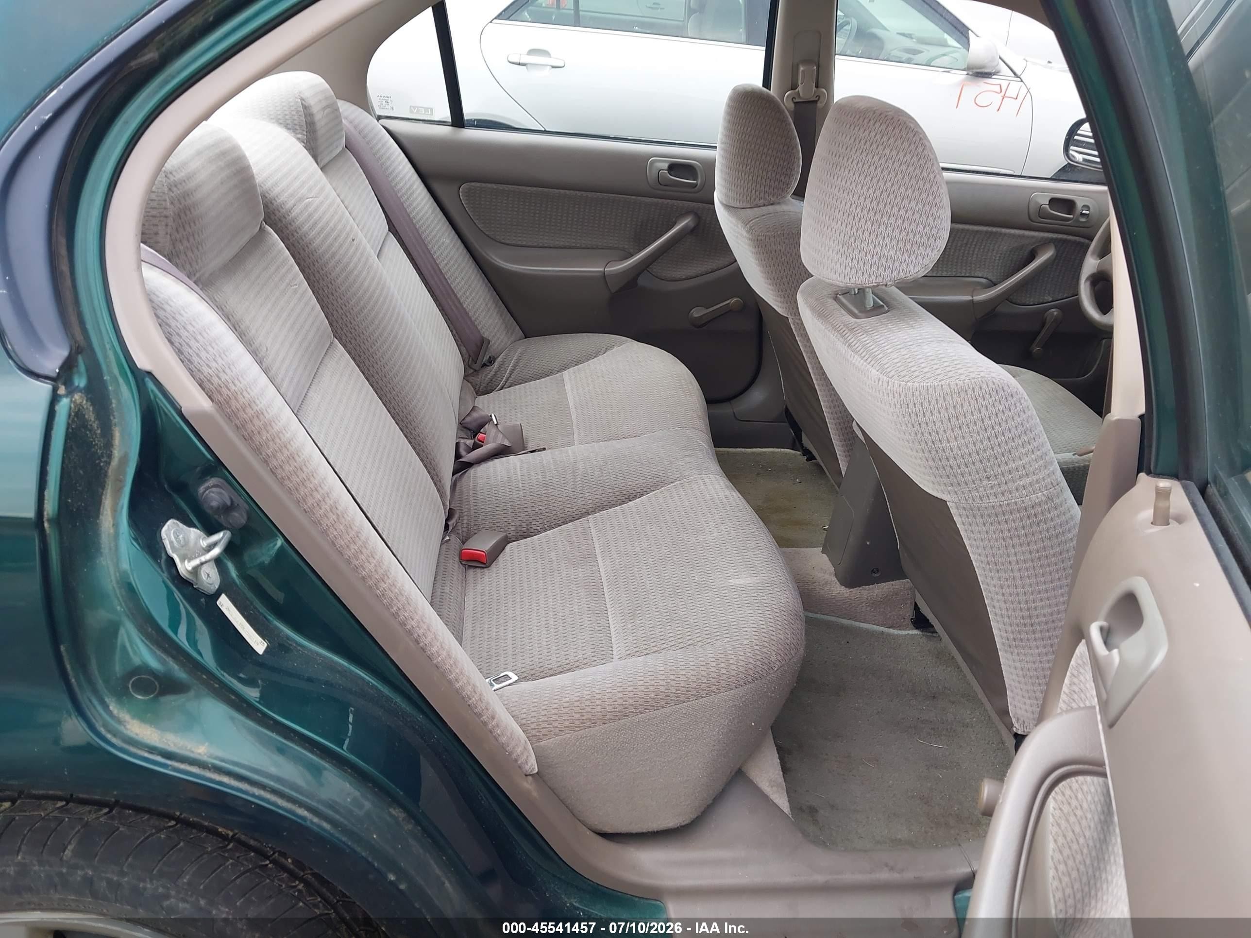 1999 Honda Civic Value Package Green vin: 2HGEJ6610XH580119