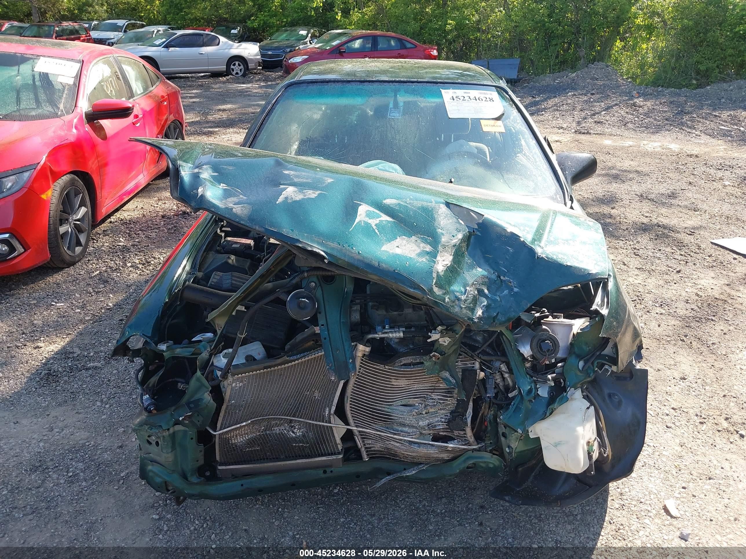 2000 Honda Civic Value Package Green vin: 2HGEJ6611YH540701