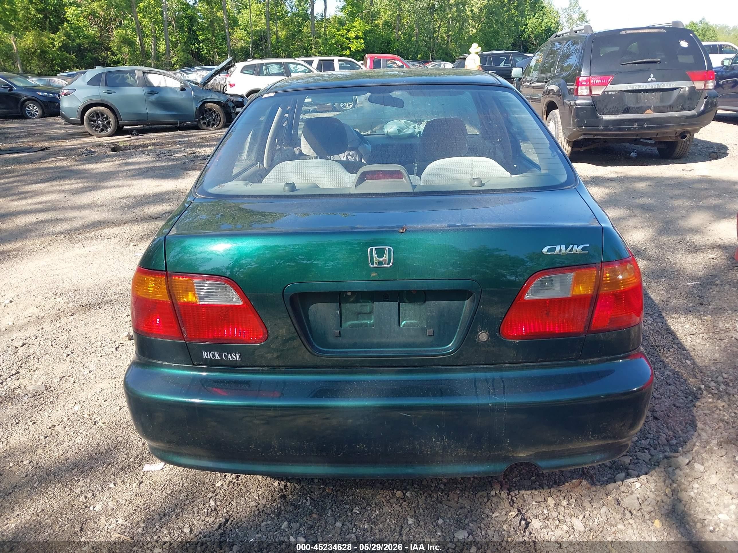 2000 Honda Civic Value Package Green vin: 2HGEJ6611YH540701