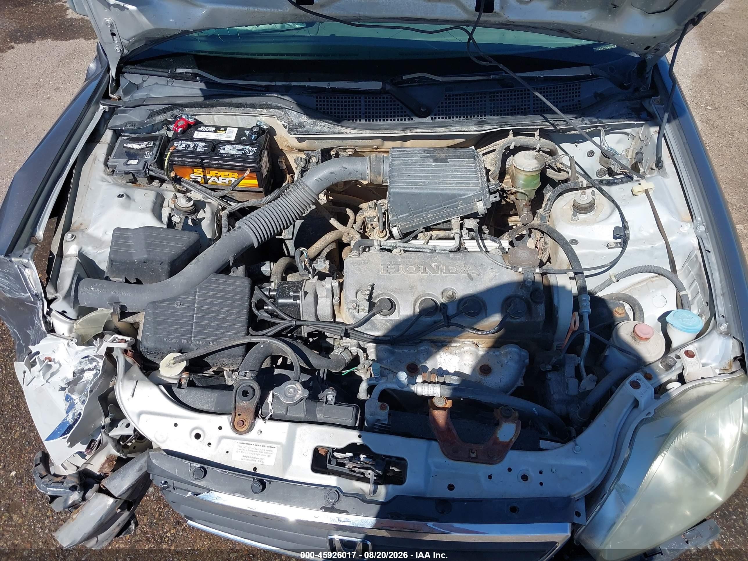 2000 Honda Civic Value Package Gray vin: 2HGEJ6611YH560270