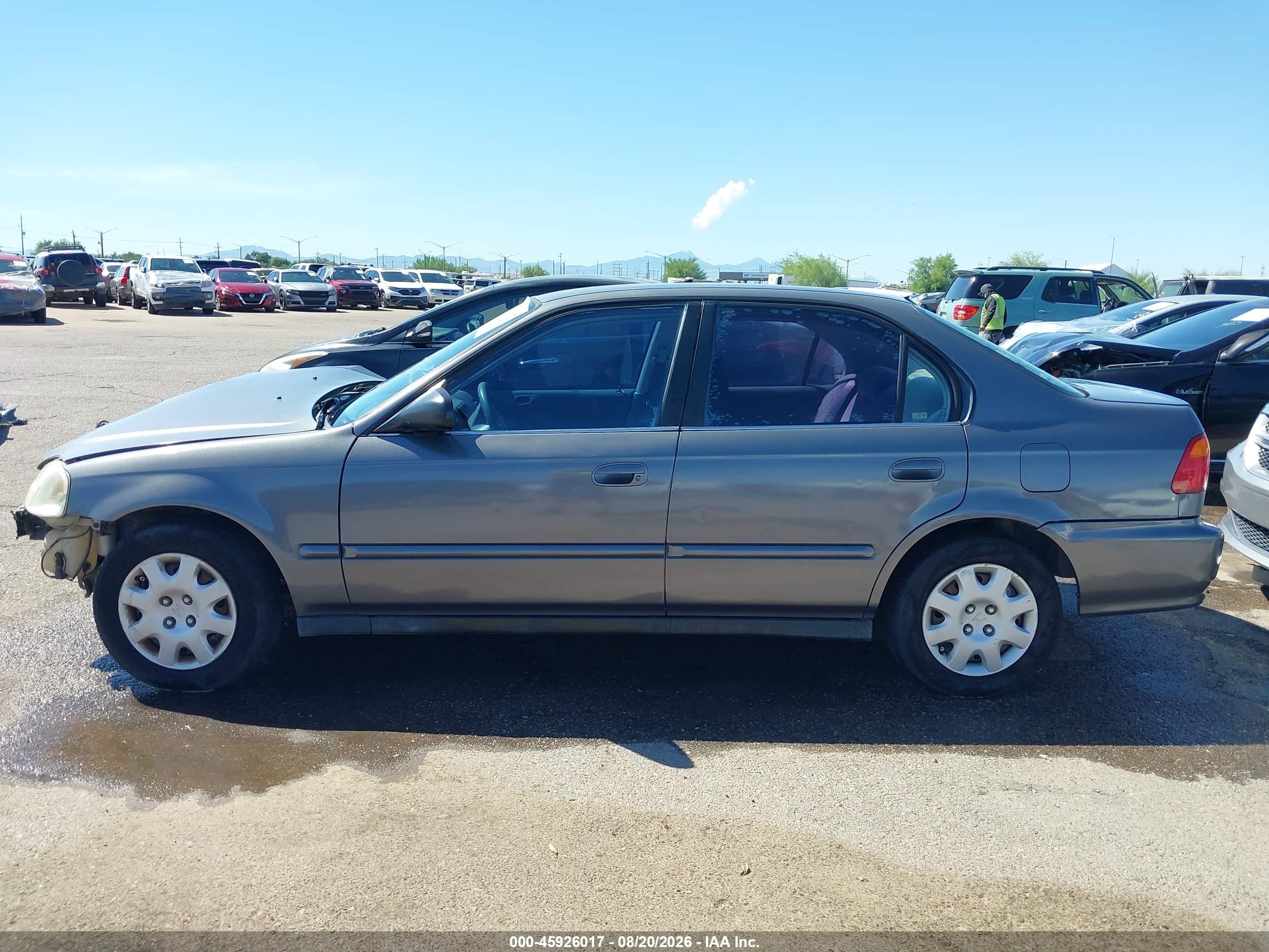 2000 Honda Civic Value Package Gray vin: 2HGEJ6611YH560270