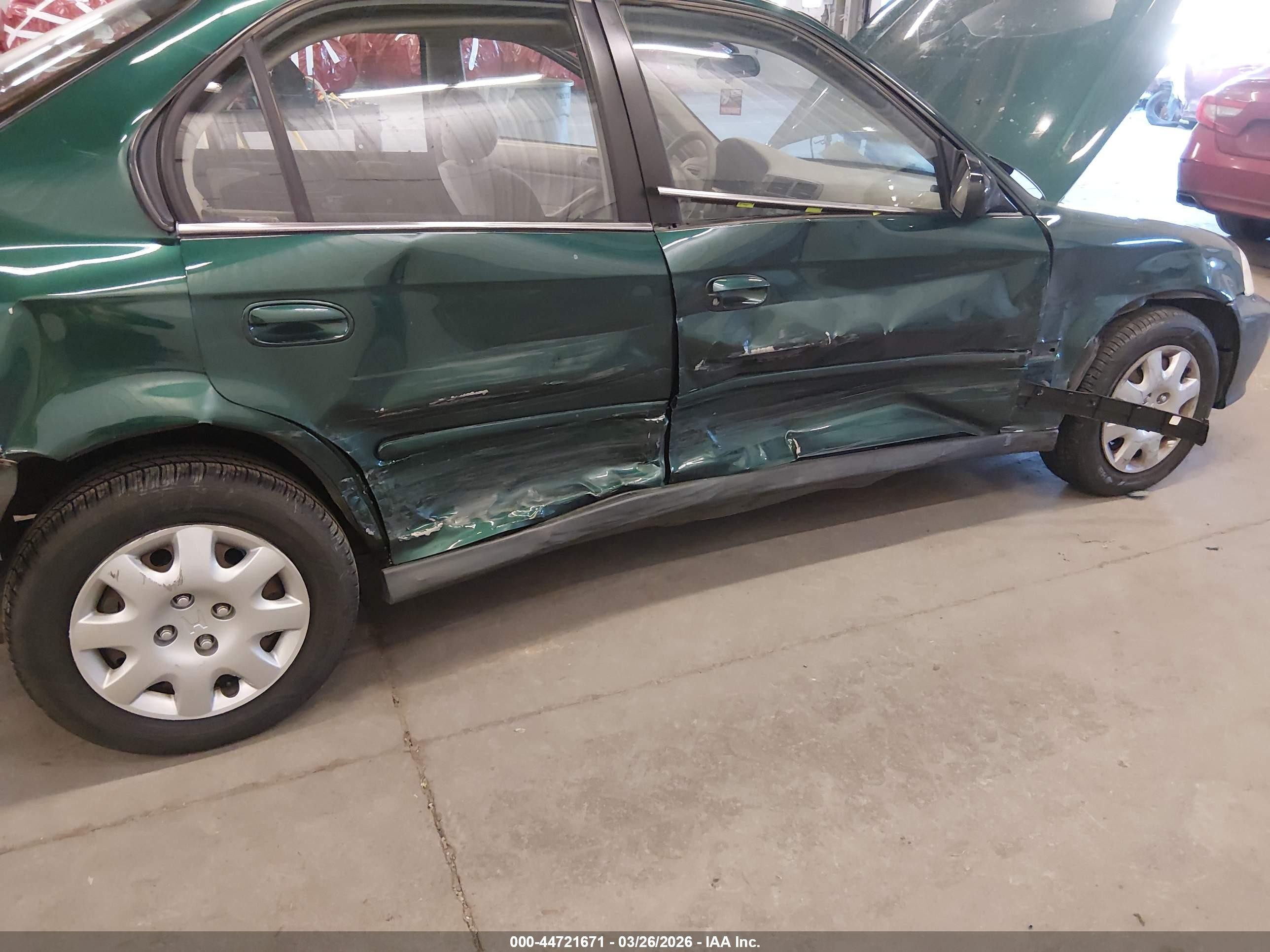 1999 Honda Civic Value Package Зеленый vin: 2HGEJ6612XH528829