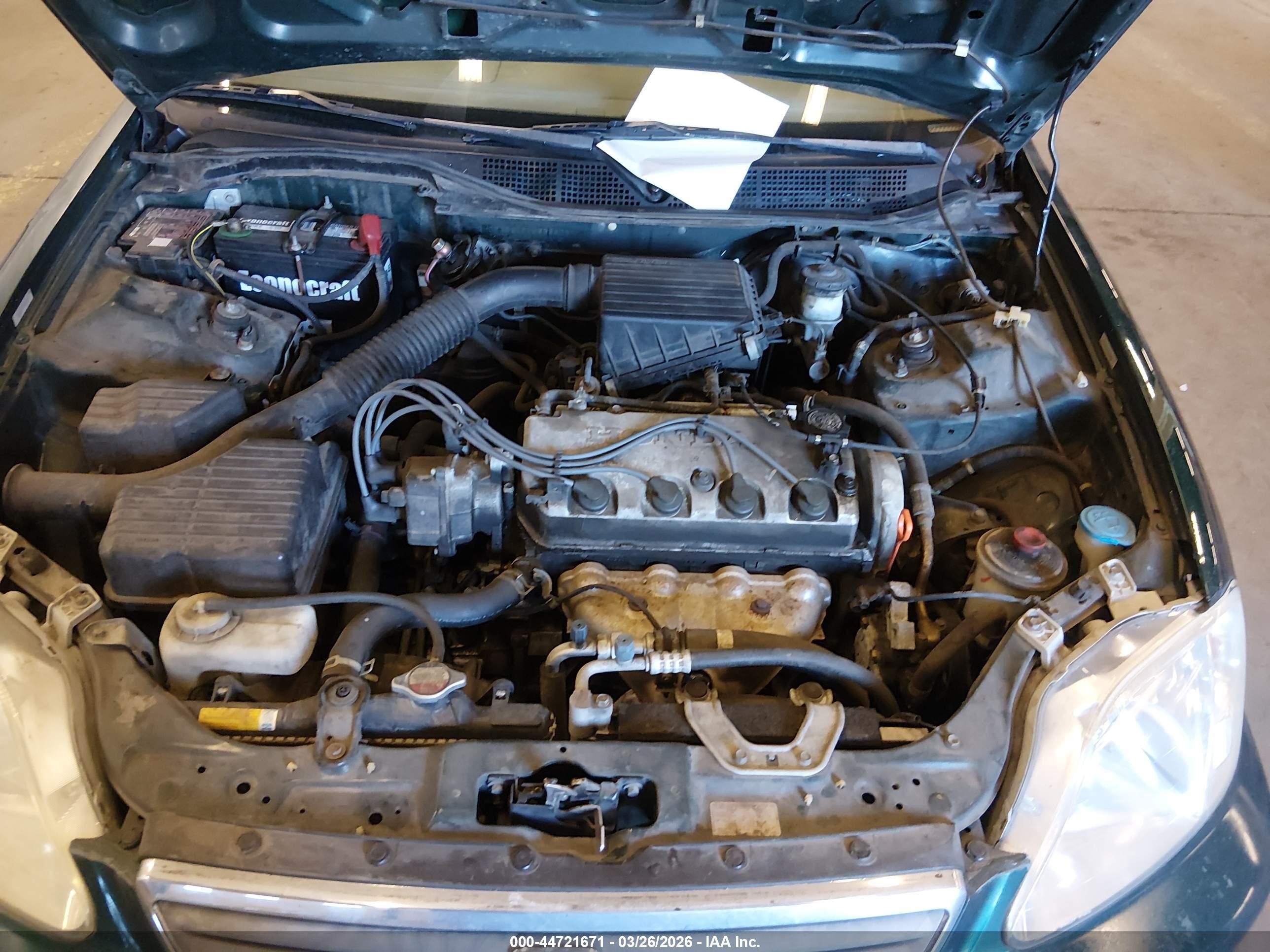 1999 Honda Civic Value Package Зеленый vin: 2HGEJ6612XH528829