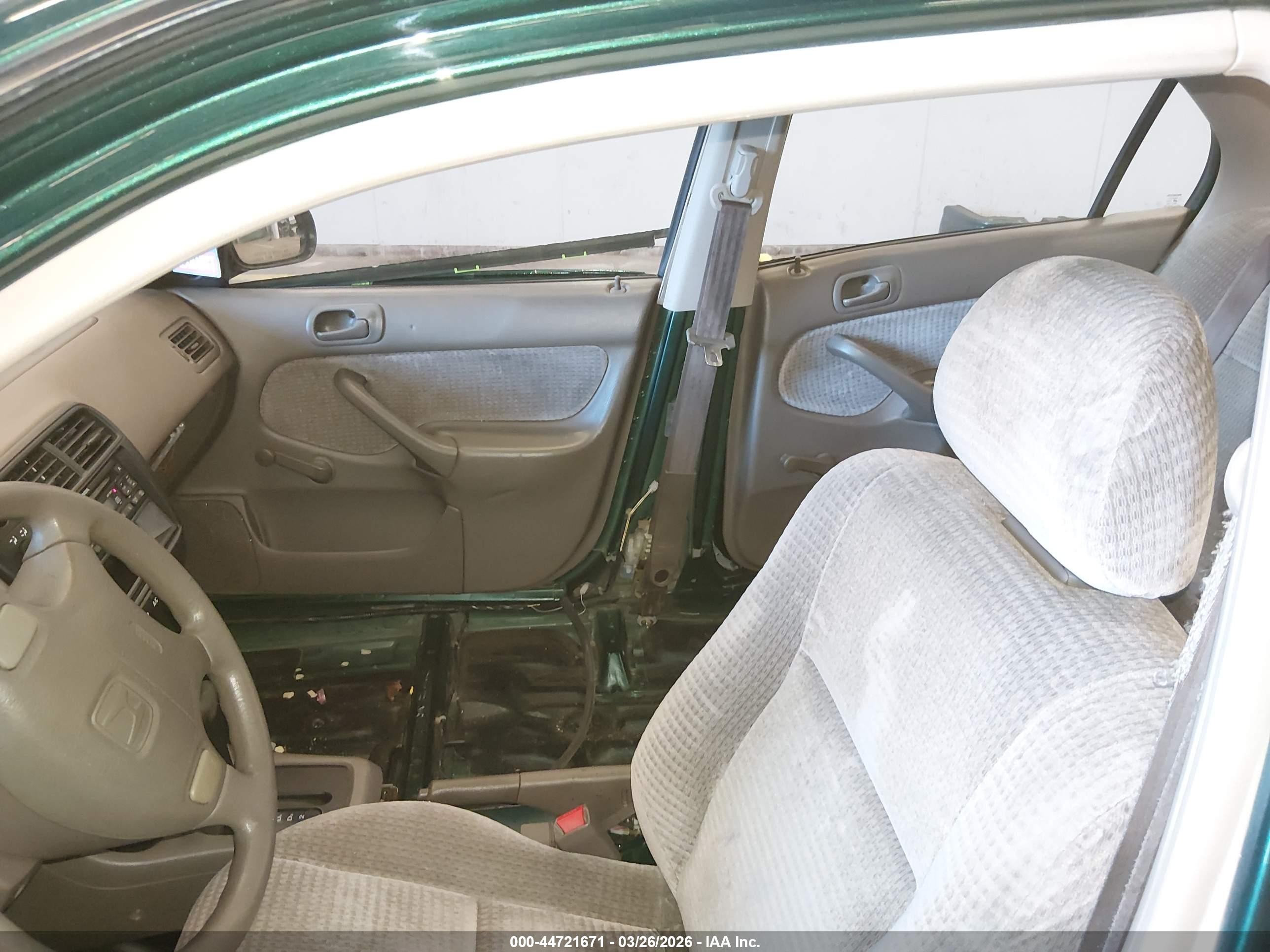 1999 Honda Civic Value Package Зеленый vin: 2HGEJ6612XH528829