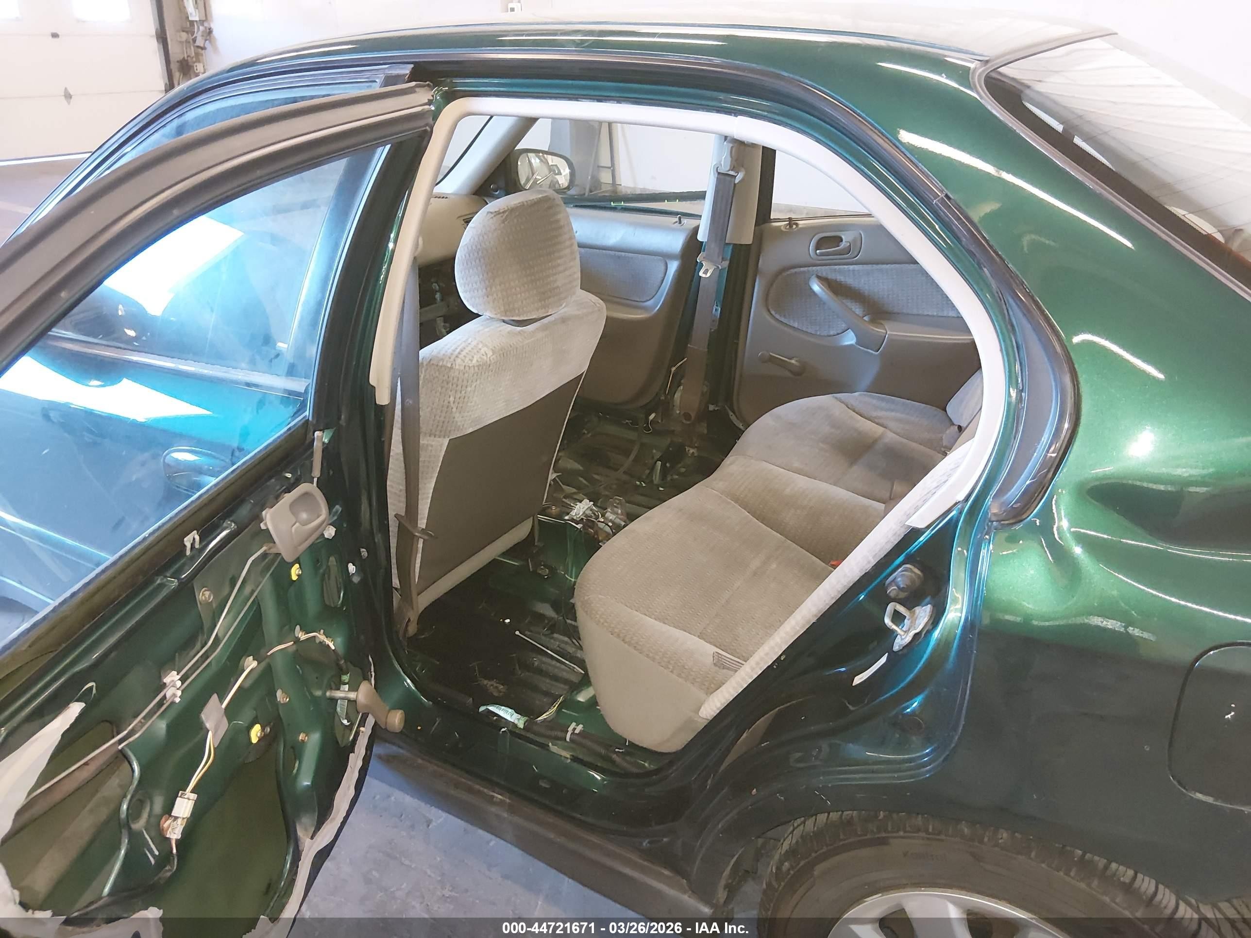 1999 Honda Civic Value Package Зеленый vin: 2HGEJ6612XH528829
