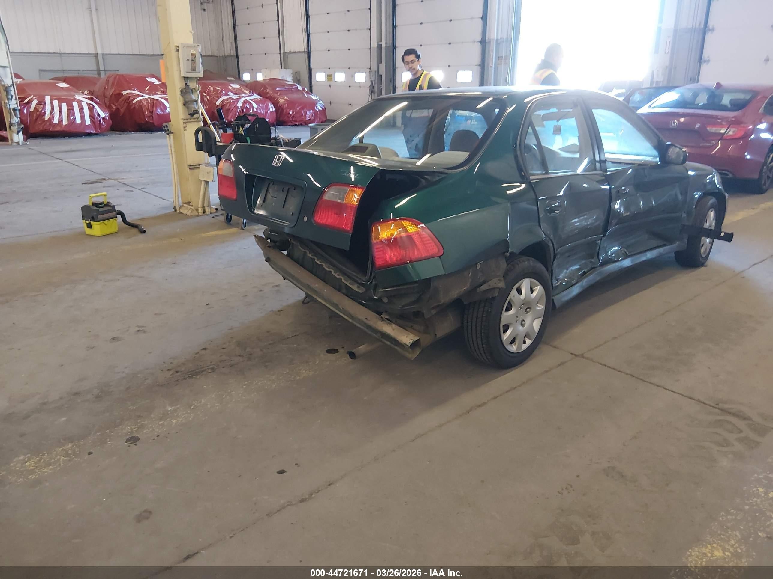 1999 Honda Civic Value Package Зеленый vin: 2HGEJ6612XH528829