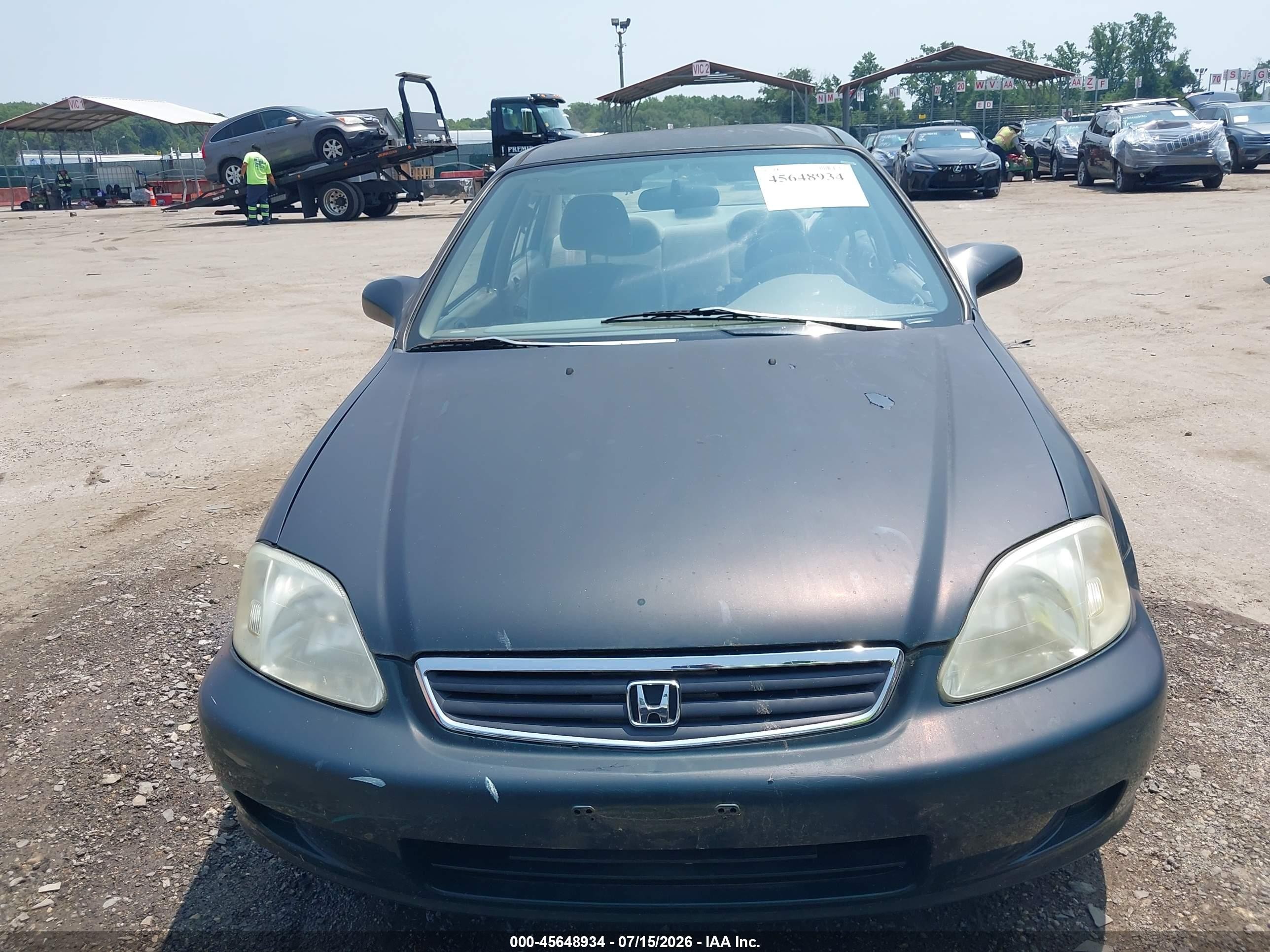 1999 Honda Civic Value Package Green vin: 2HGEJ6612XH537627